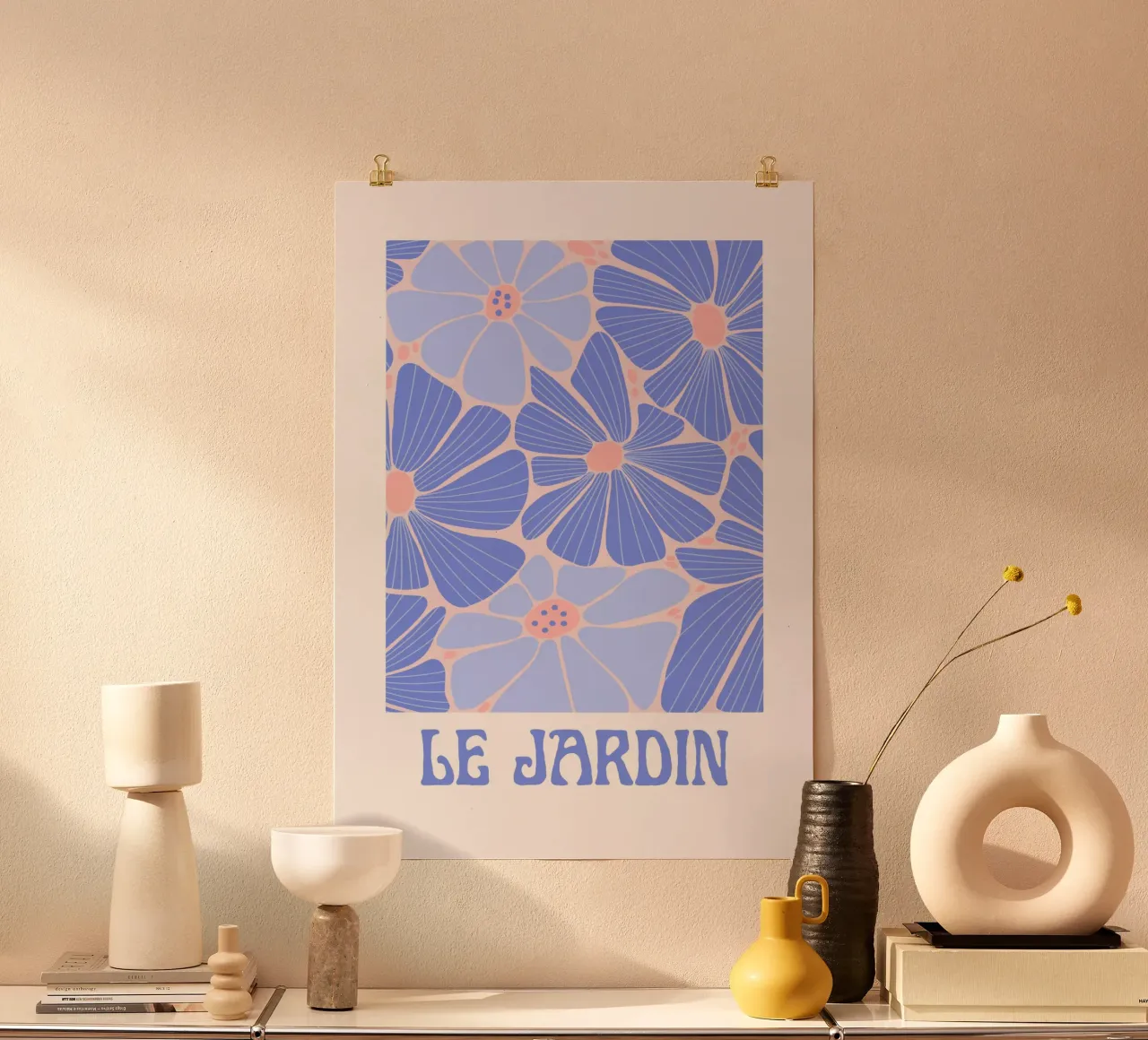 Color Bloom poster con telaio in plastica da RS LAB STUDIO