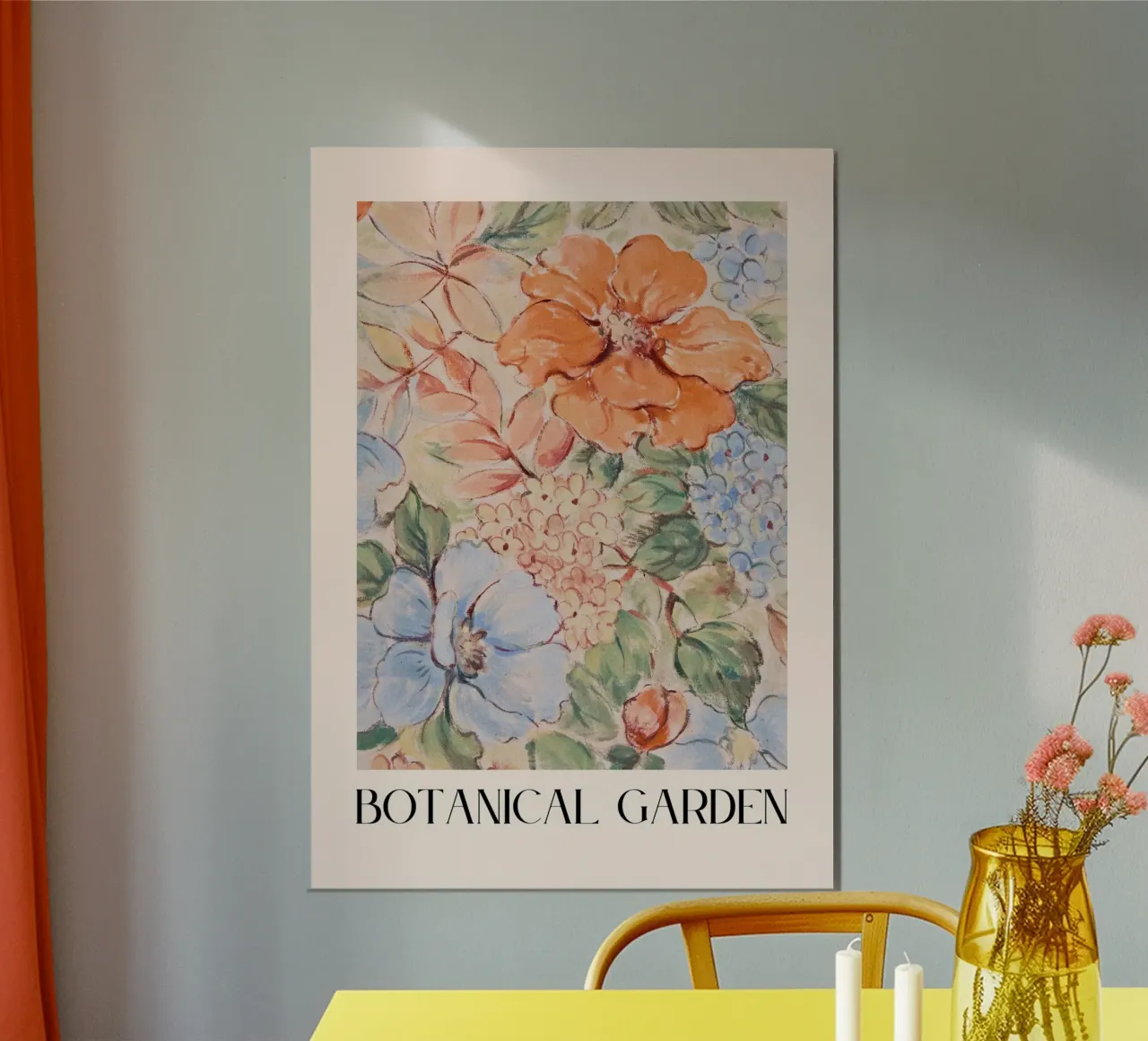 Botanical Garden poster con telaio in legno da RS LAB STUDIO