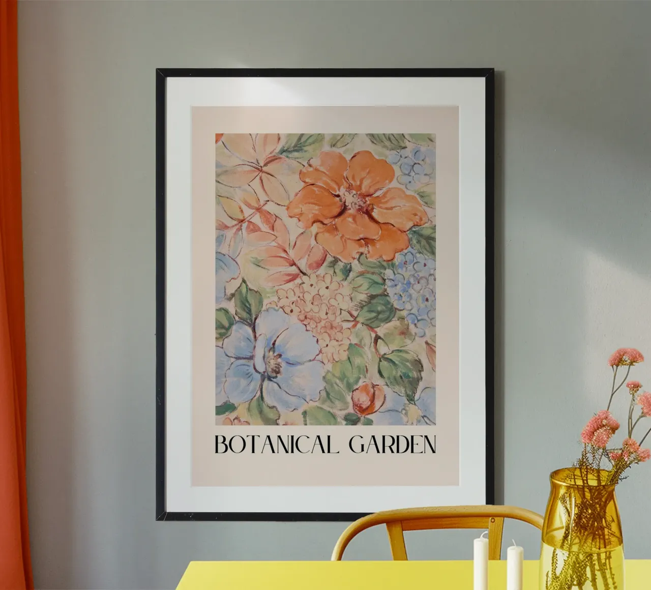 Botanical Garden poster con telaio in legno da RS LAB STUDIO