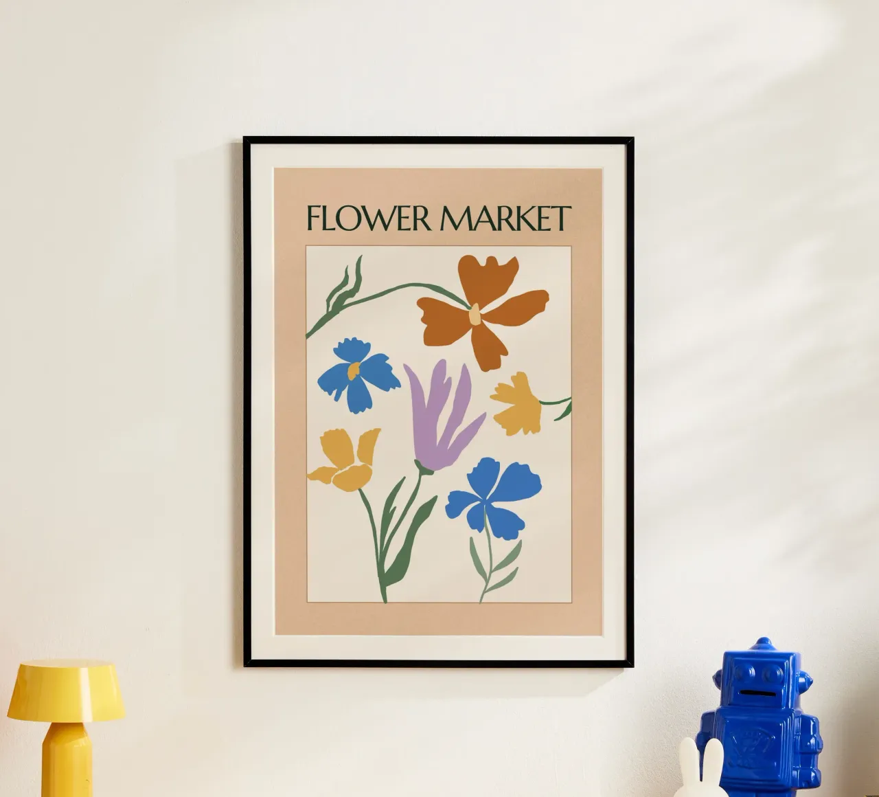 Bloom Theory poster con telaio in legno da RS LAB STUDIO