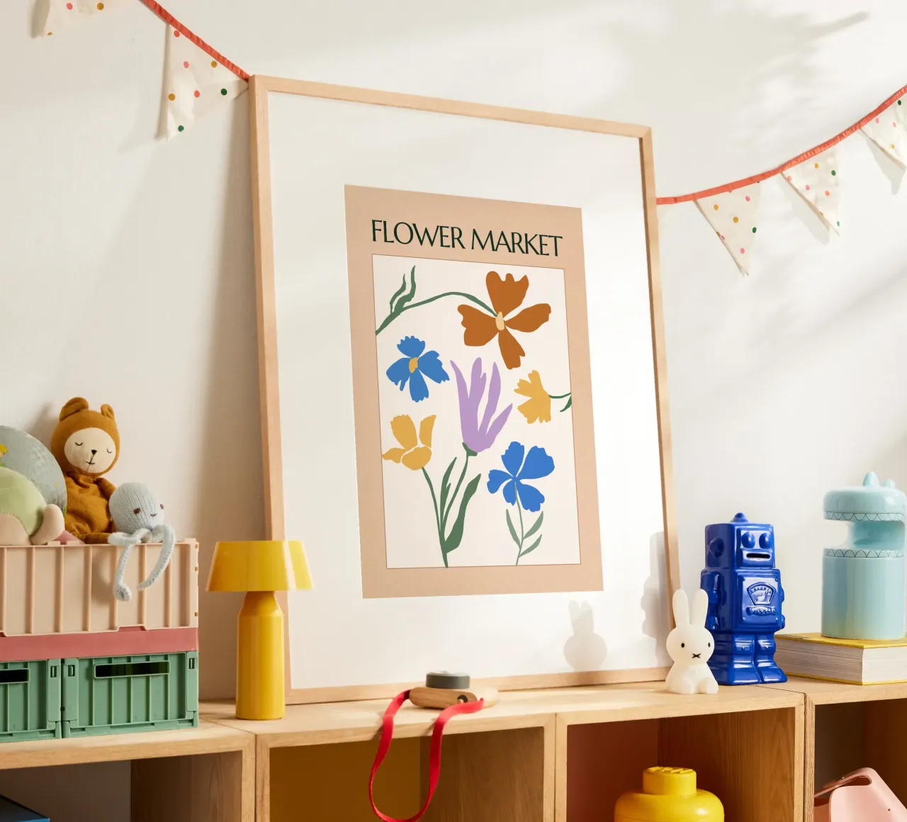 Bloom Theory poster con telaio in legno da RS LAB STUDIO