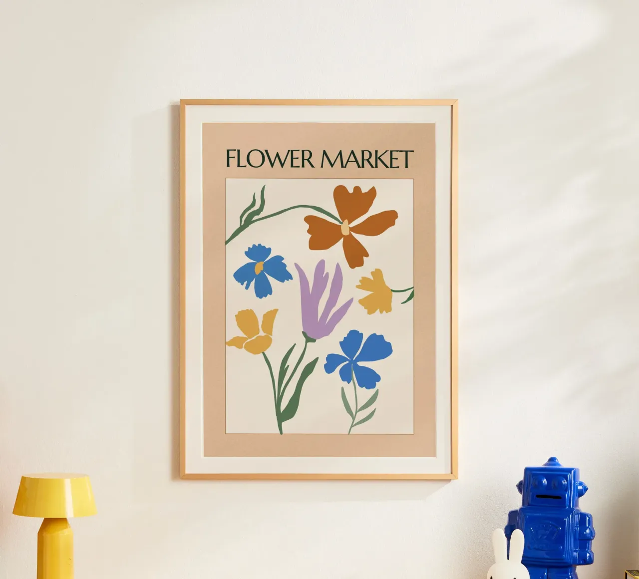 Bloom Theory poster con telaio in legno da RS LAB STUDIO