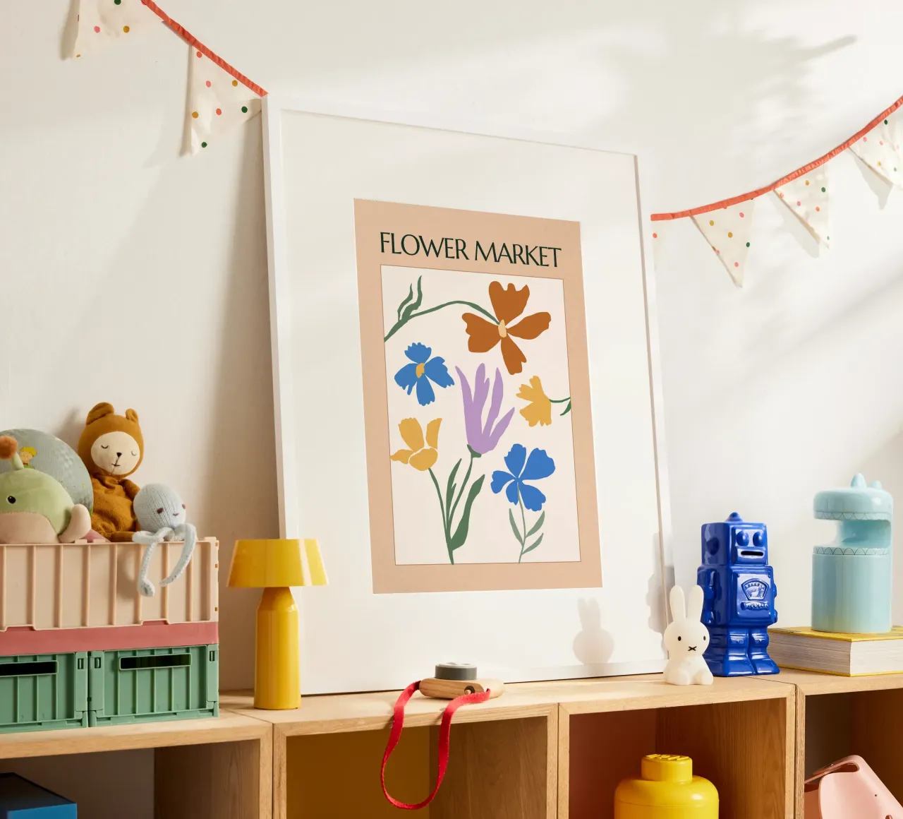 Bloom Theory poster con telaio in legno da RS LAB STUDIO