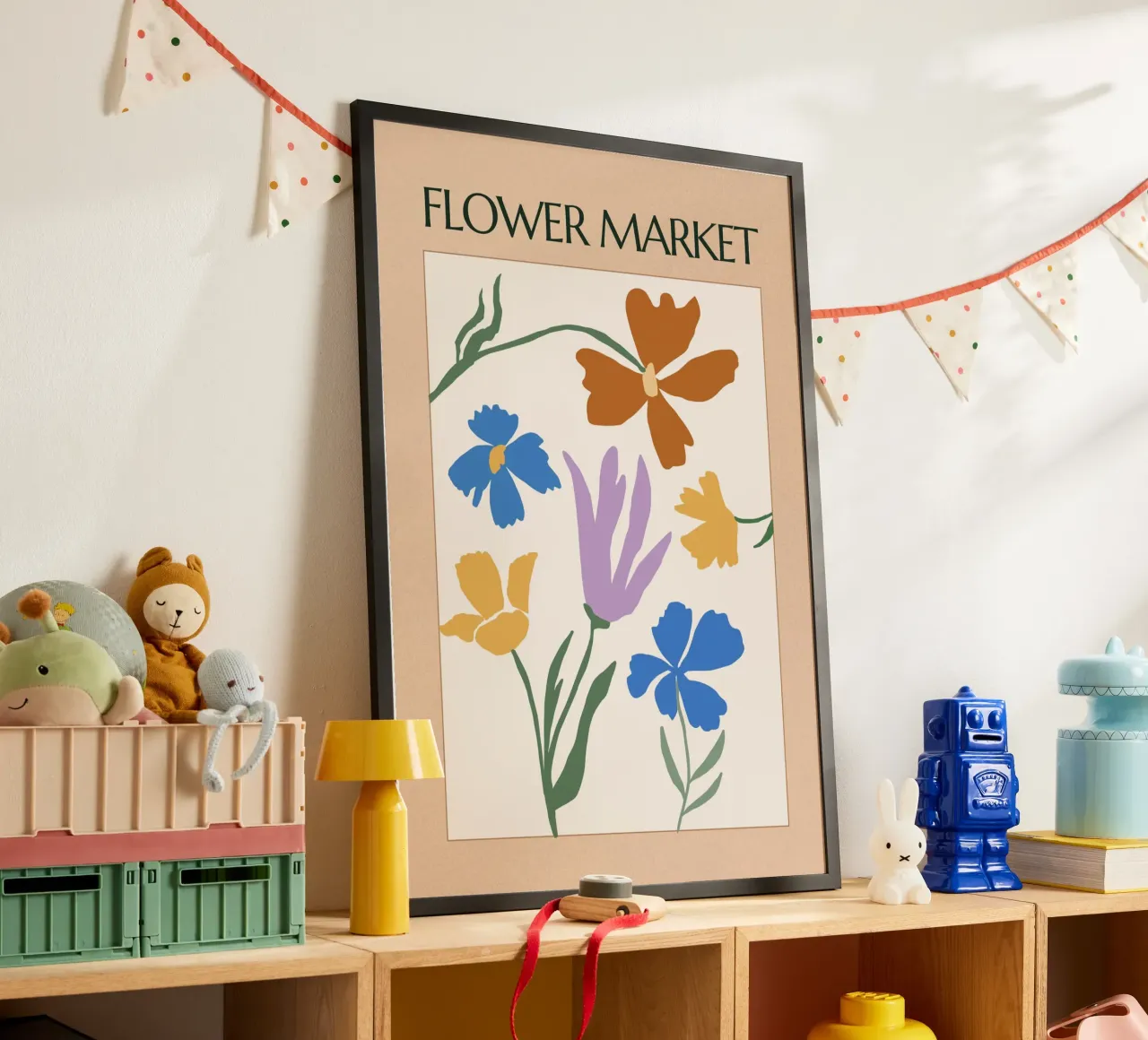 Bloom Theory poster con telaio in legno da RS LAB STUDIO