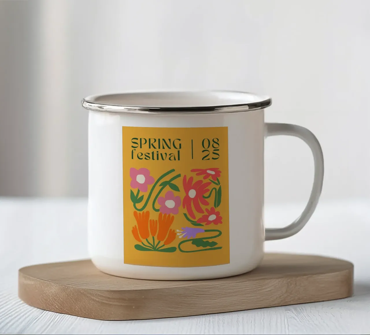 Secret Botanica tazza in smalto da RS LAB STUDIO
