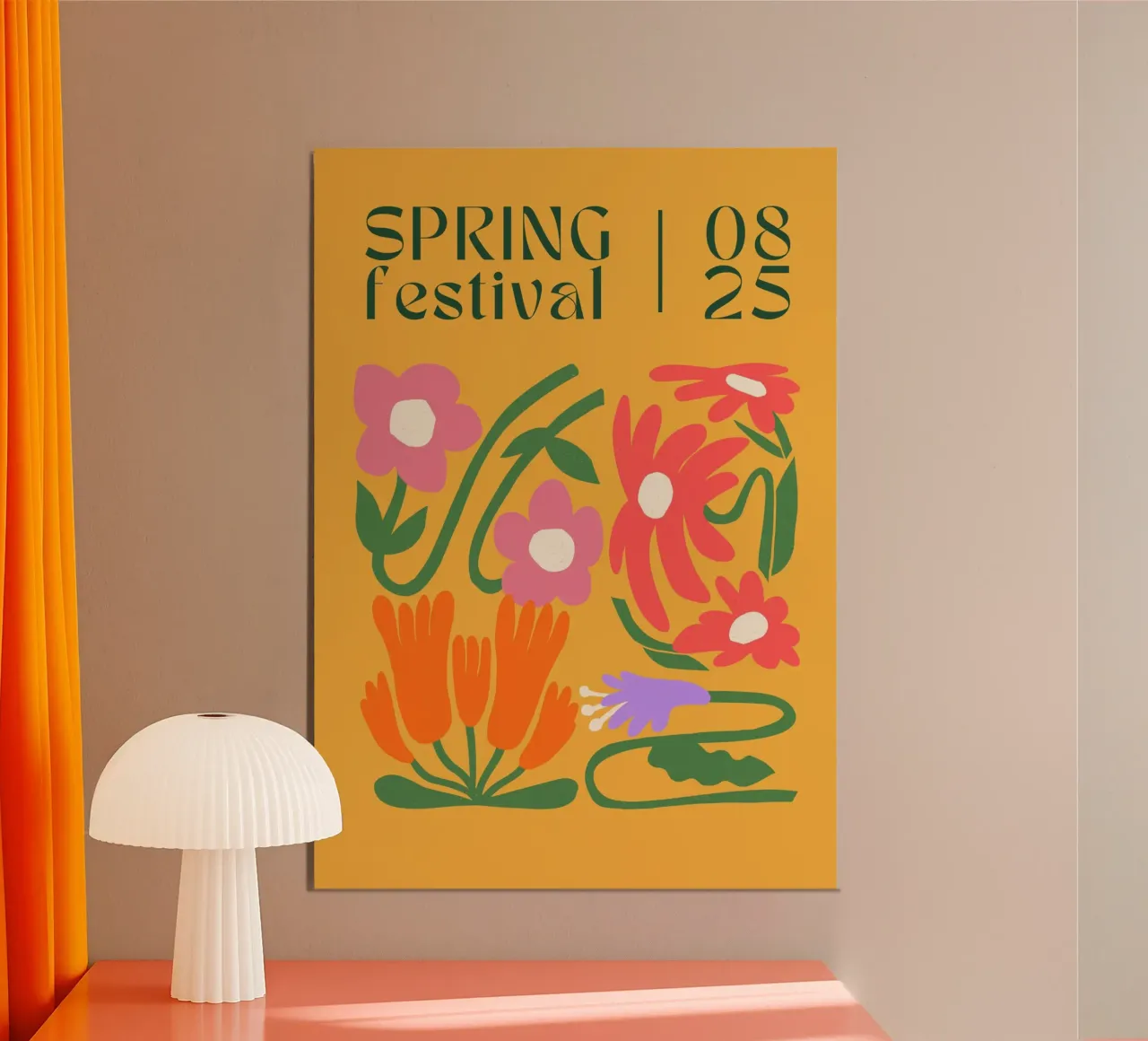 Secret Botanica poster con telaio in alluminio da RS LAB STUDIO