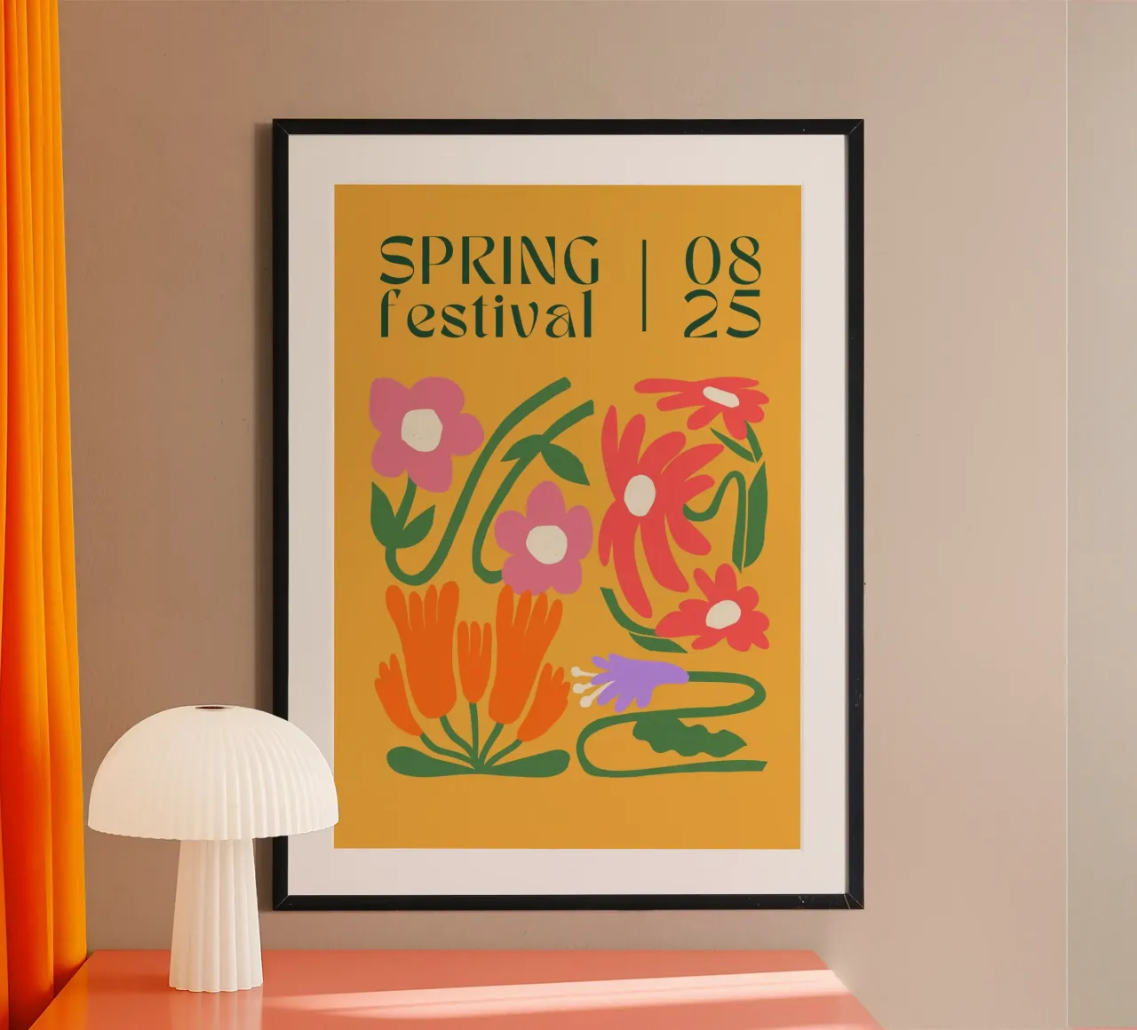Secret Botanica poster con telaio in alluminio da RS LAB STUDIO