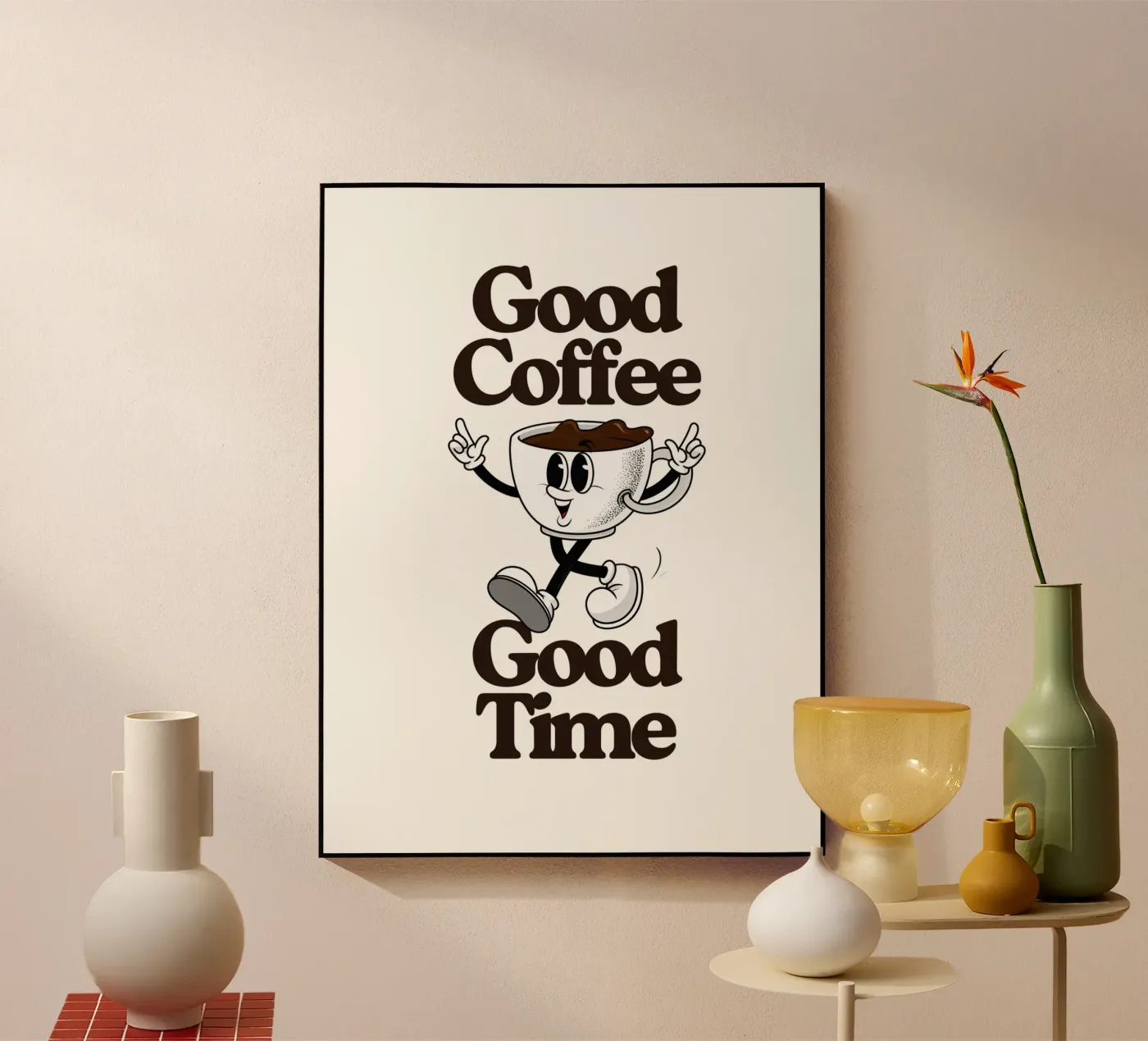 Good Coffee Good Time plexiglass da Diesdas Ananas Design