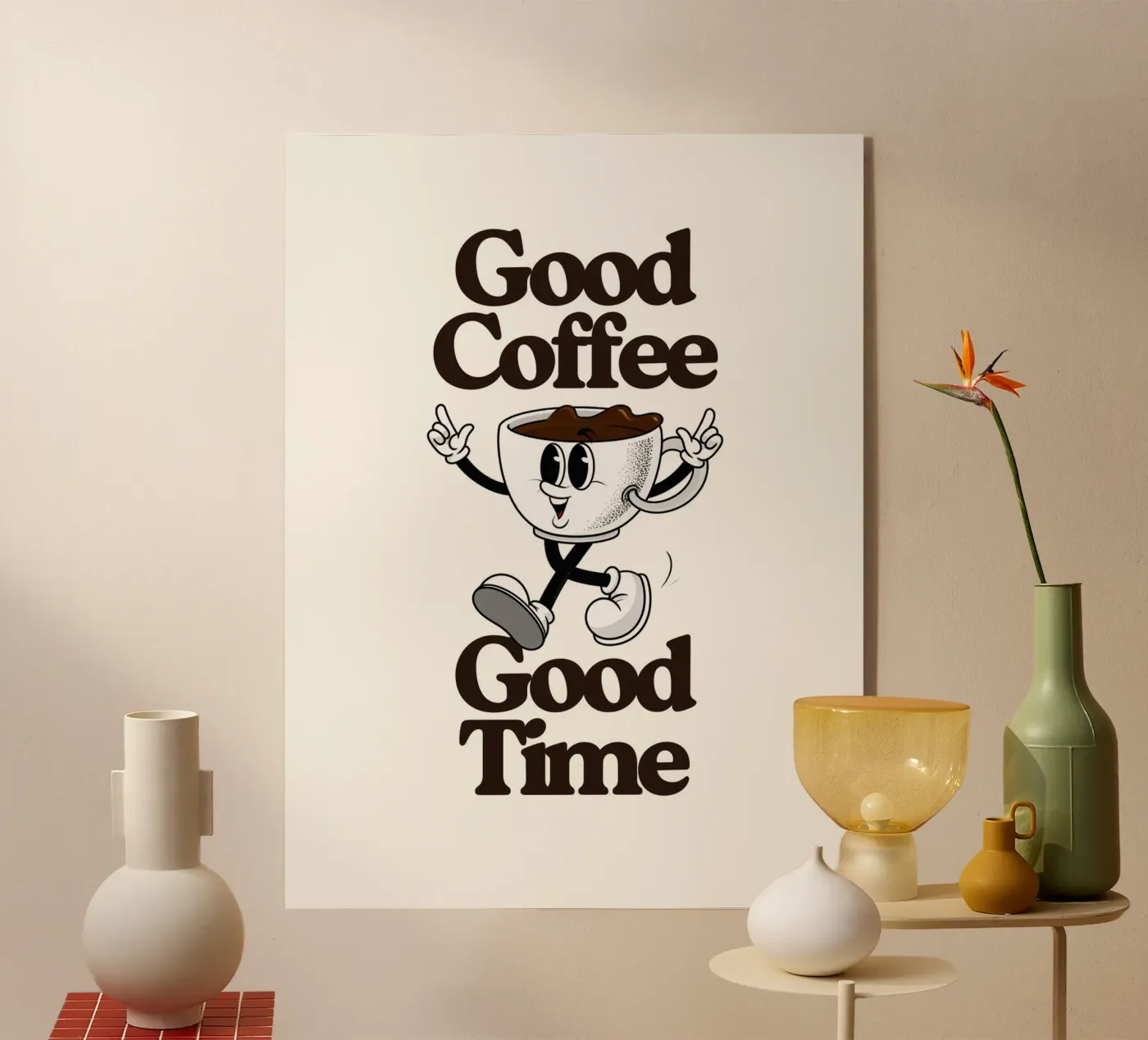 Good Coffee Good Time plexiglass da Diesdas Ananas Design