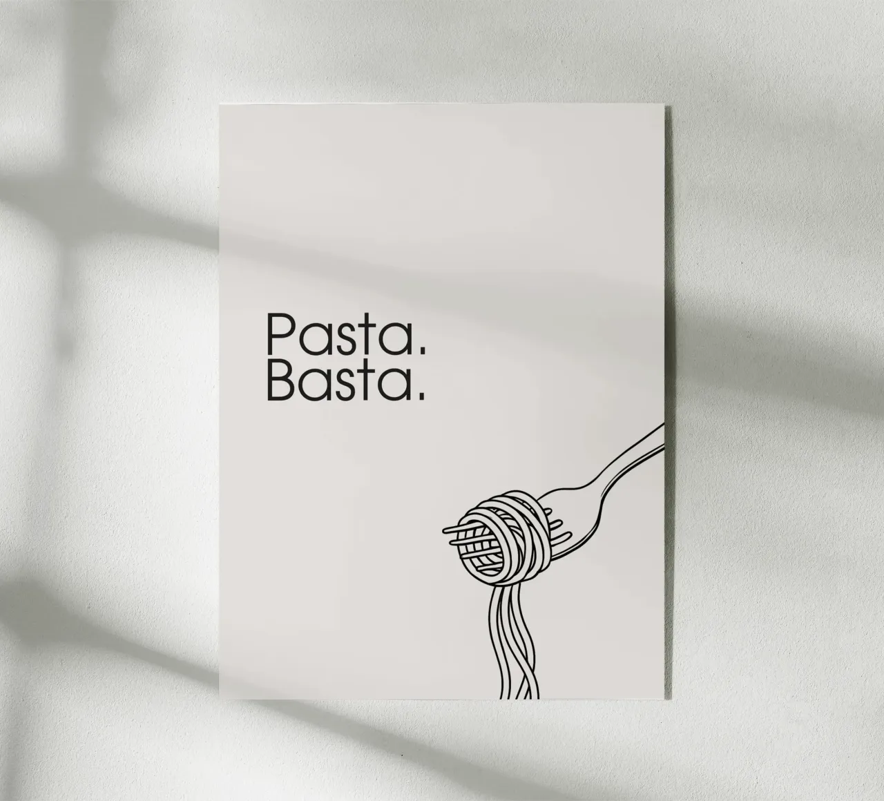 Pasta. Basta. plexiglass da Diesdas Ananas Design