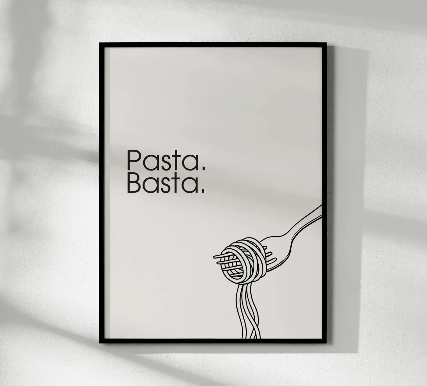 Pasta. Basta. poster by Diesdas Ananas Design