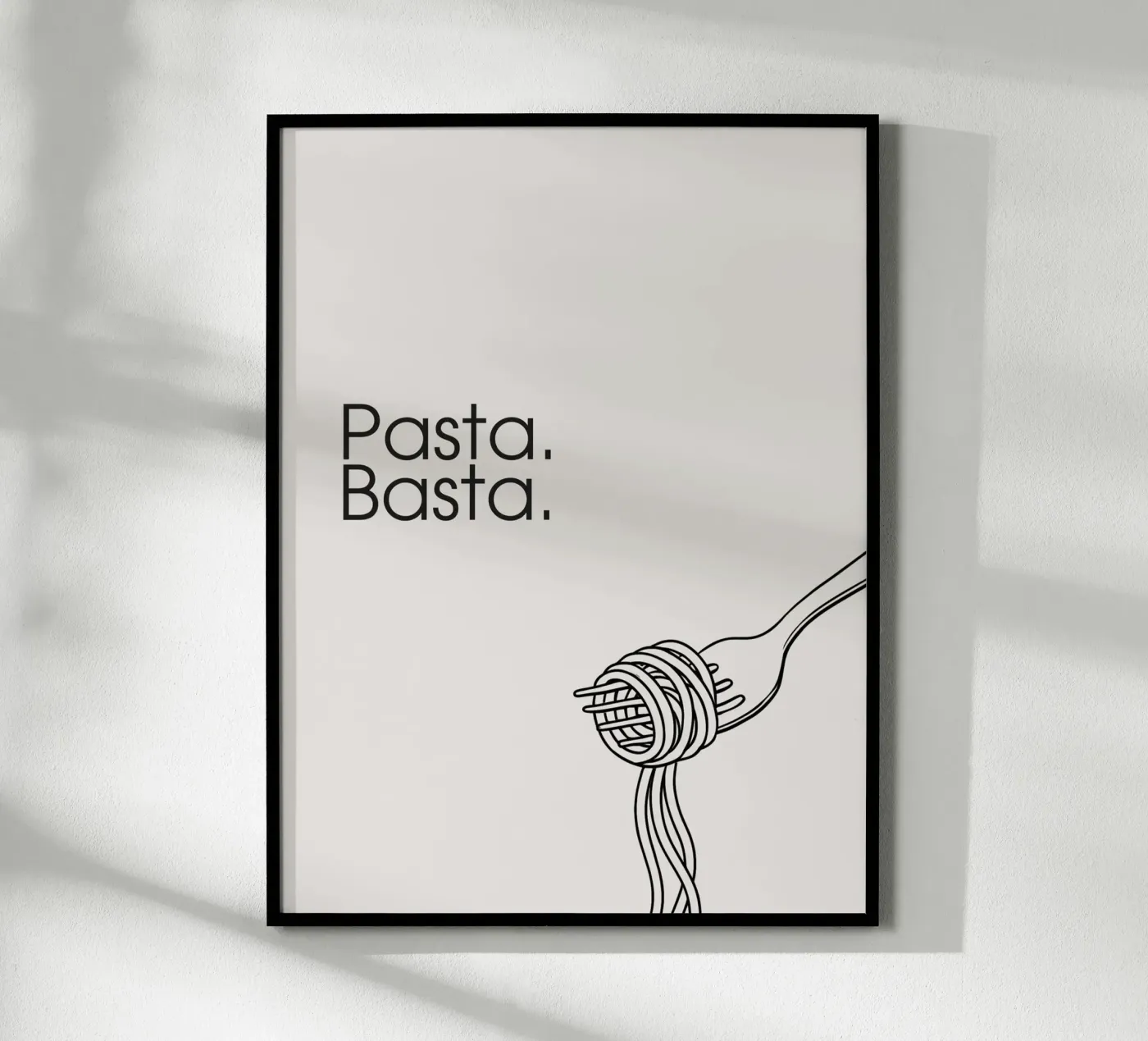 Pasta. Basta. poster da Diesdas Ananas Design