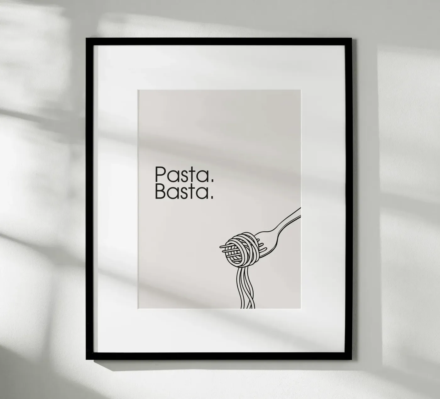 Pasta. Basta. poster by Diesdas Ananas Design
