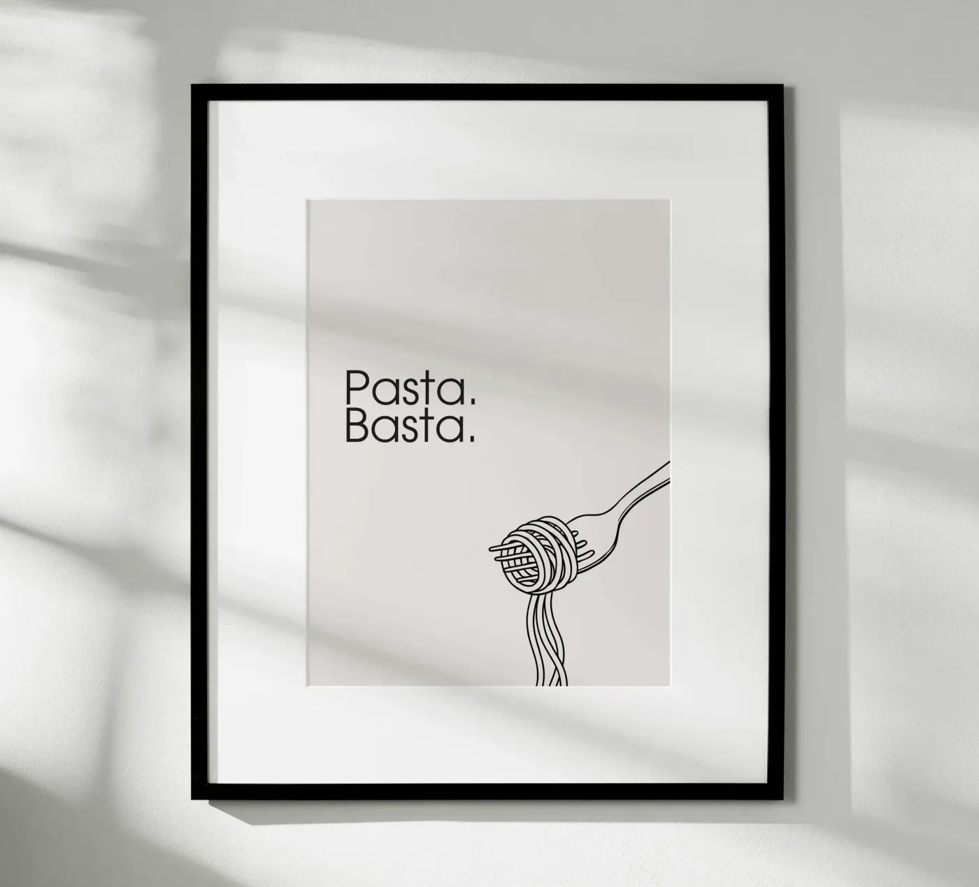 Pasta. Basta. poster da Diesdas Ananas Design