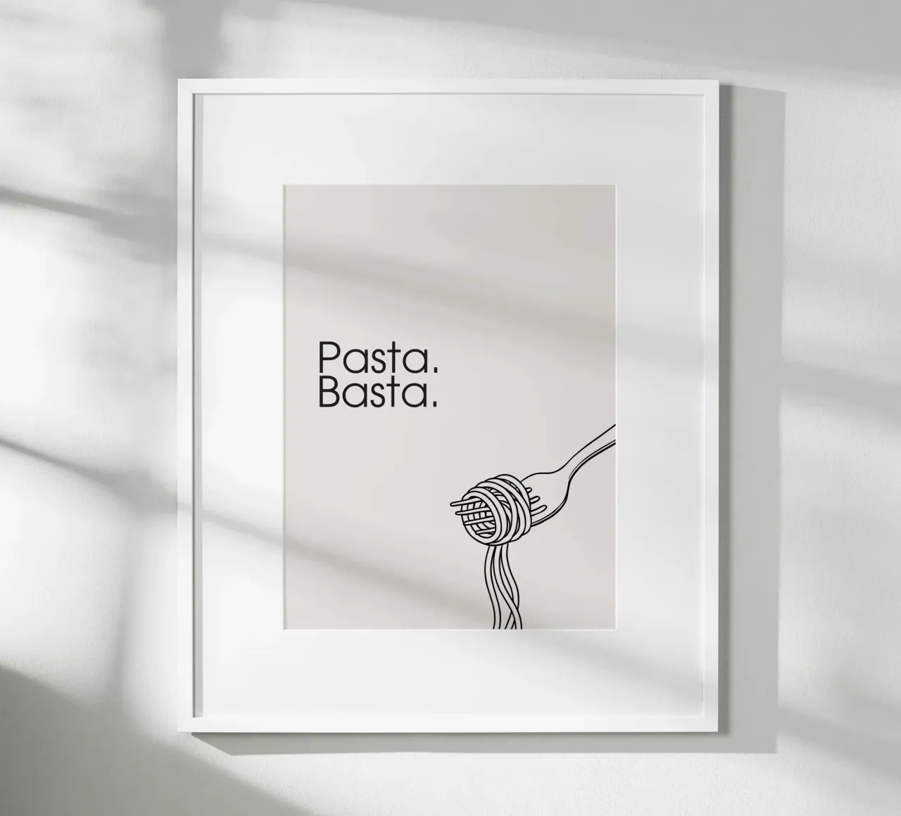 Pasta. Basta. poster da Diesdas Ananas Design