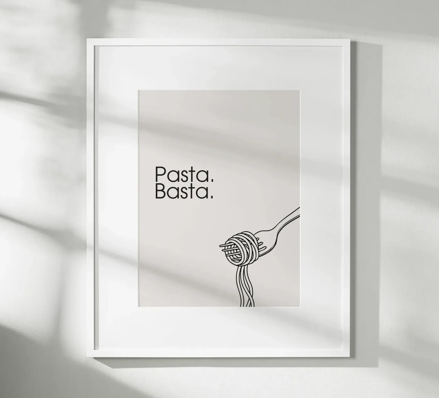Pasta. Basta. poster by Diesdas Ananas Design