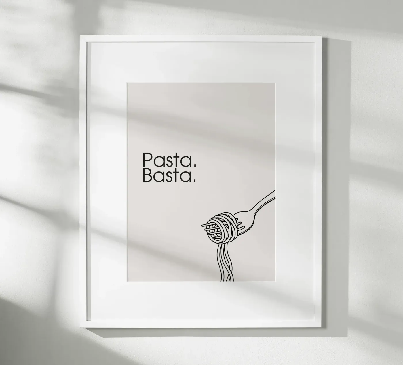 Pasta. Basta. poster da Diesdas Ananas Design