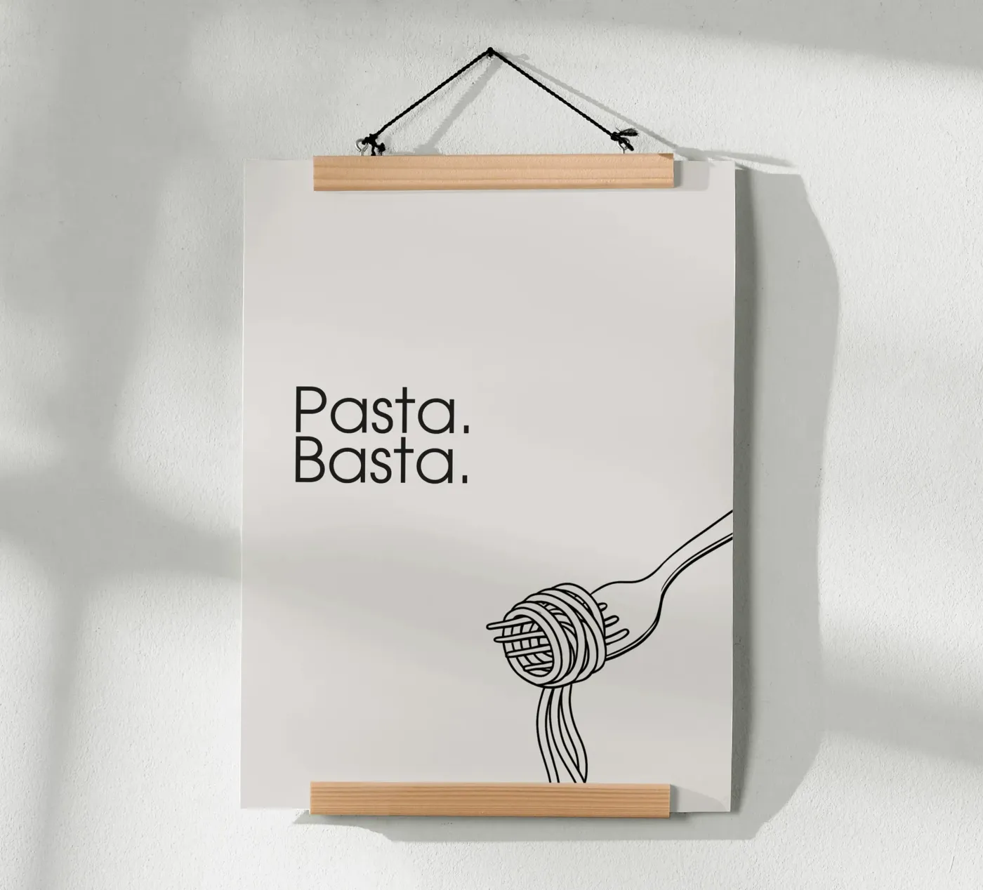 Pasta. Basta. poster by Diesdas Ananas Design