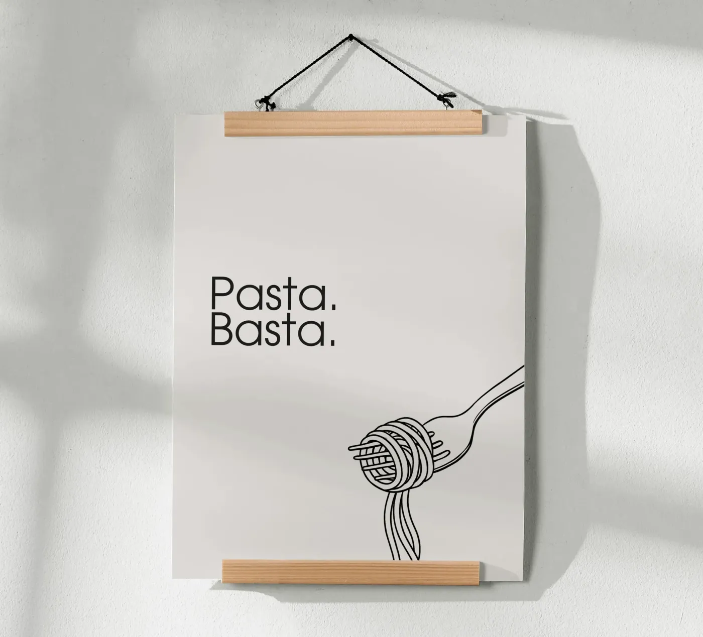 Pasta. Basta. poster da Diesdas Ananas Design