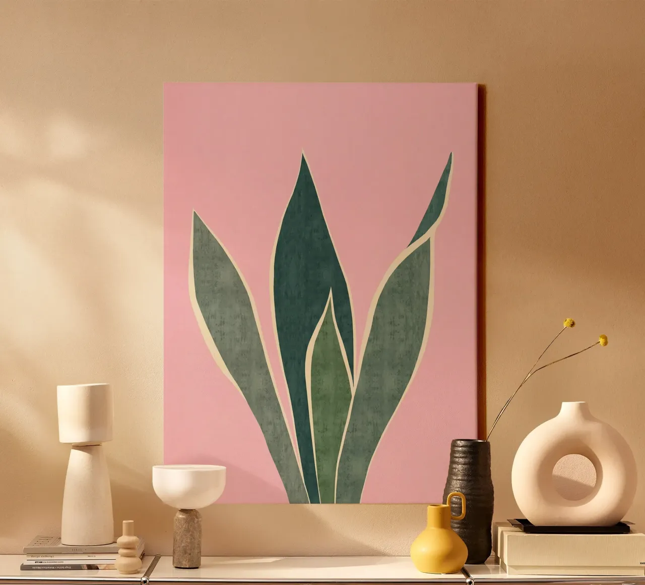 feuilles plante nature botanique toile avec Caisse américaine de Sven B Strauss