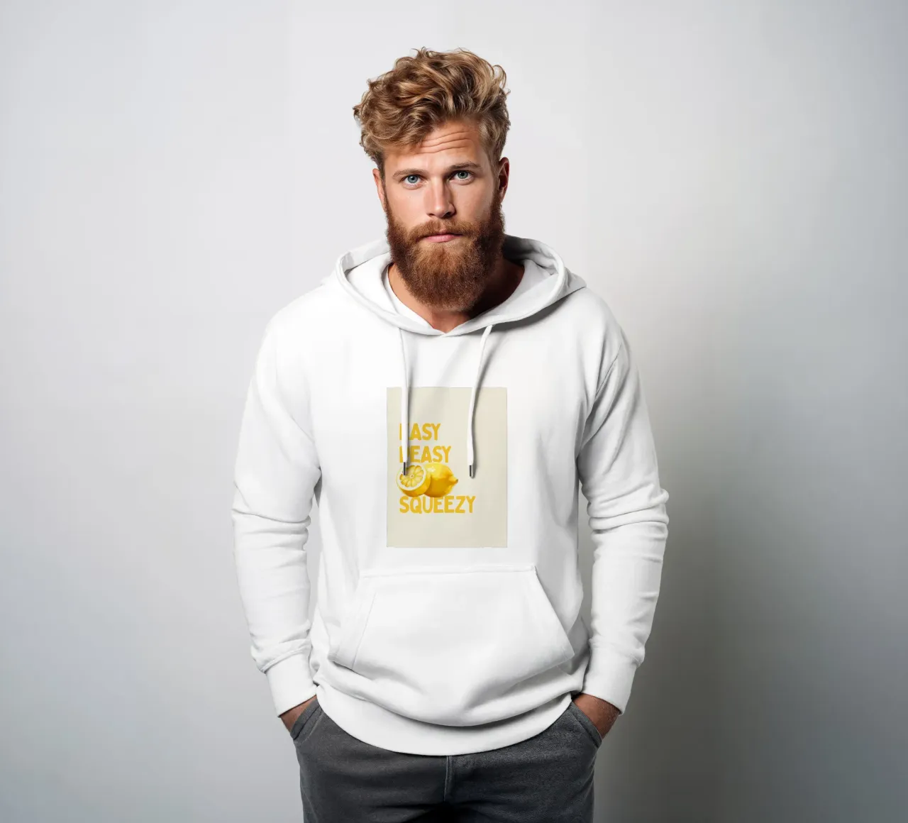 Easy Peasy, Lemon Squeezy felpa con cappuccio da Diesdas Ananas Design