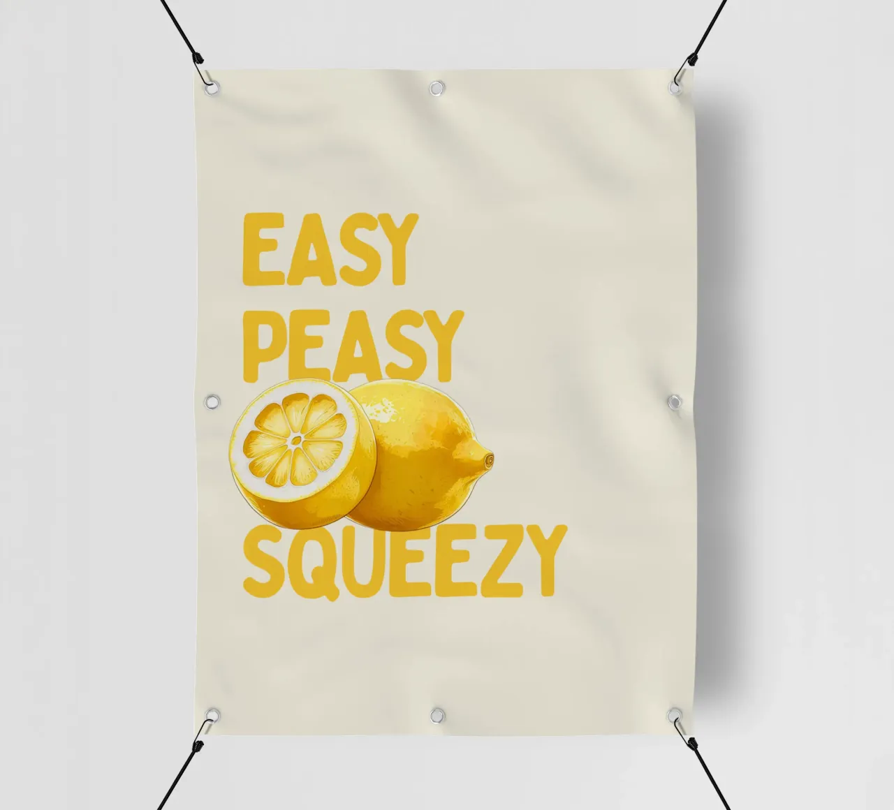 Easy Peasy, Lemon Squeezy telo in pvc da Diesdas Ananas Design