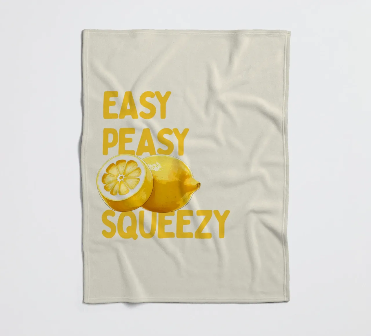 Easy Peasy, Lemon Squeezy coperta in pile da Diesdas Ananas Design