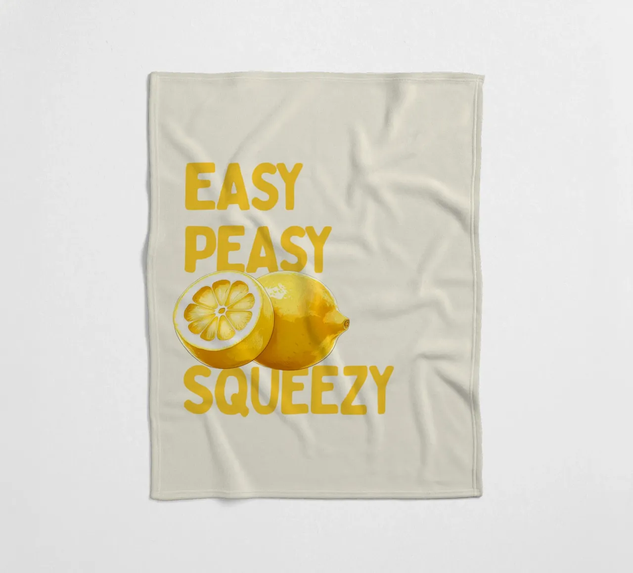 Easy Peasy, Lemon Squeezy coperta in pile da Diesdas Ananas Design