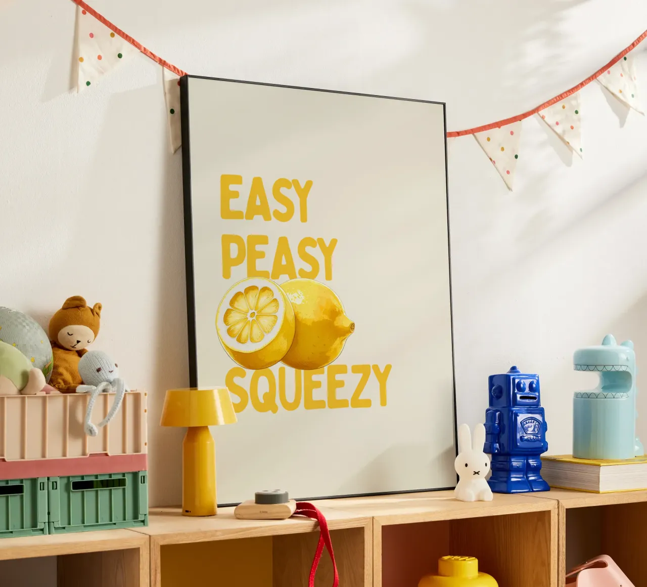Easy Peasy, Lemon Squeezy alluminio dibond da Diesdas Ananas Design