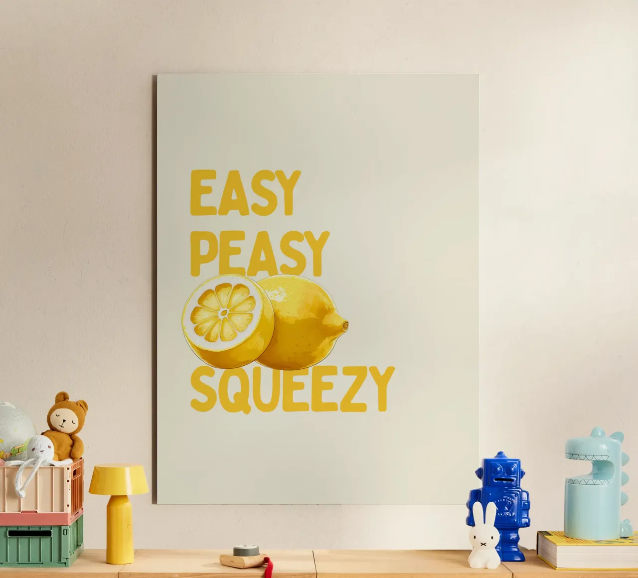Easy Peasy, Lemon Squeezy alluminio dibond da Diesdas Ananas Design