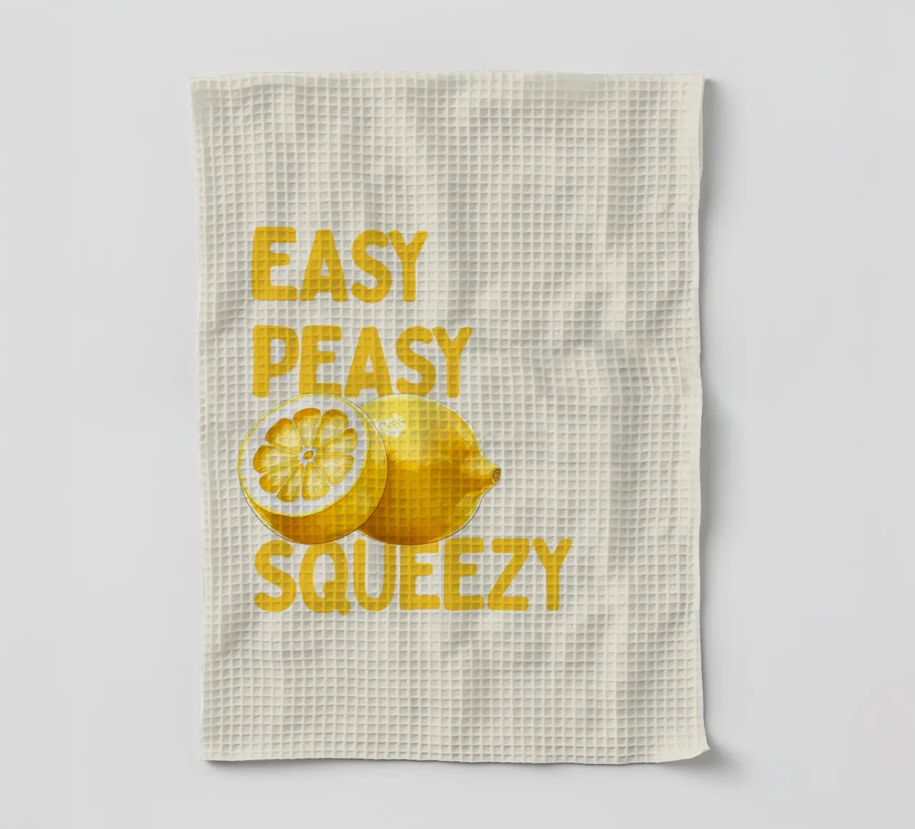 Easy Peasy, Lemon Squeezy canovaccio da cucina da Diesdas Ananas Design