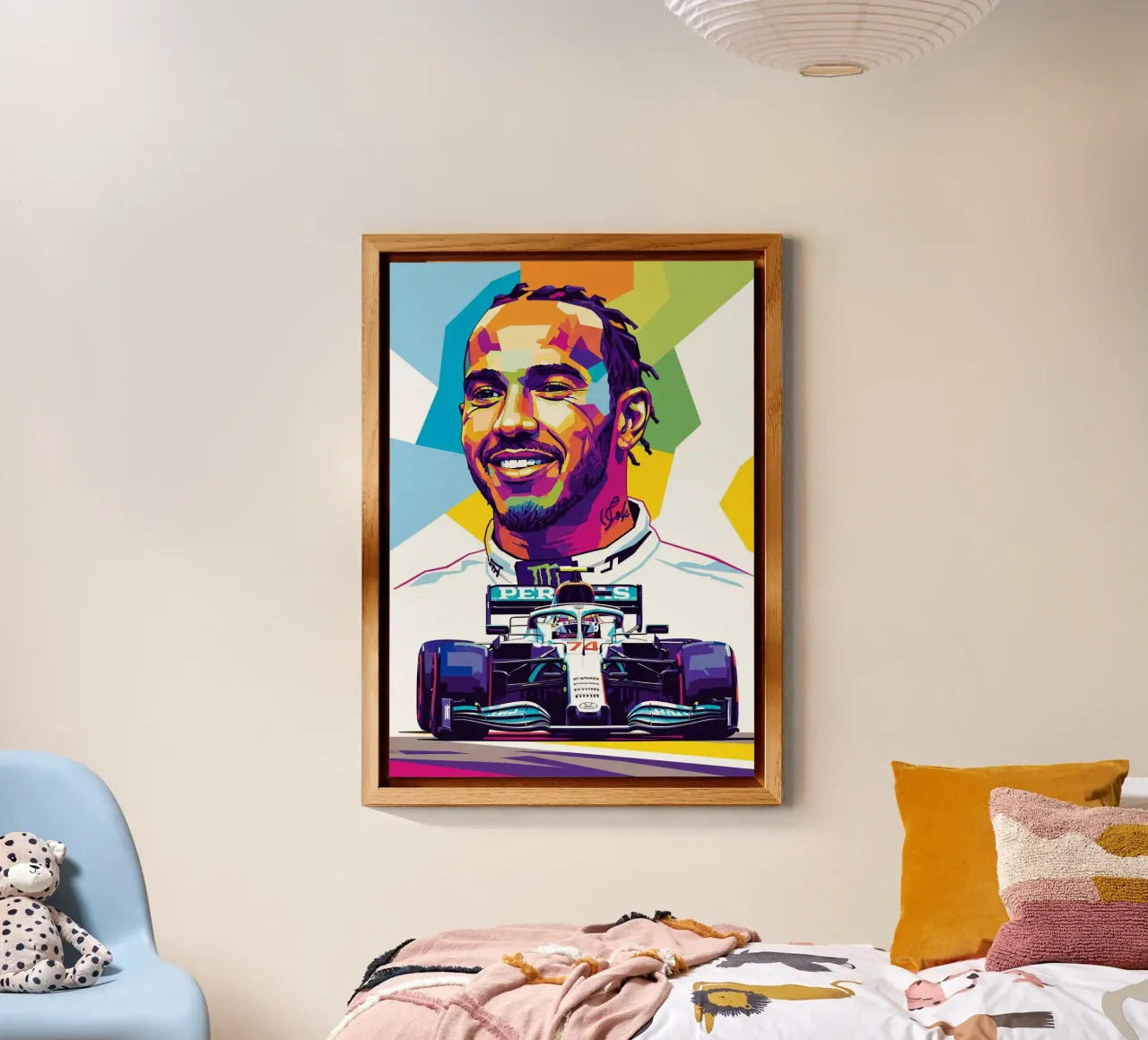 Lewis Hamilton - Formula Uno alluminio dibond da Hantamrata