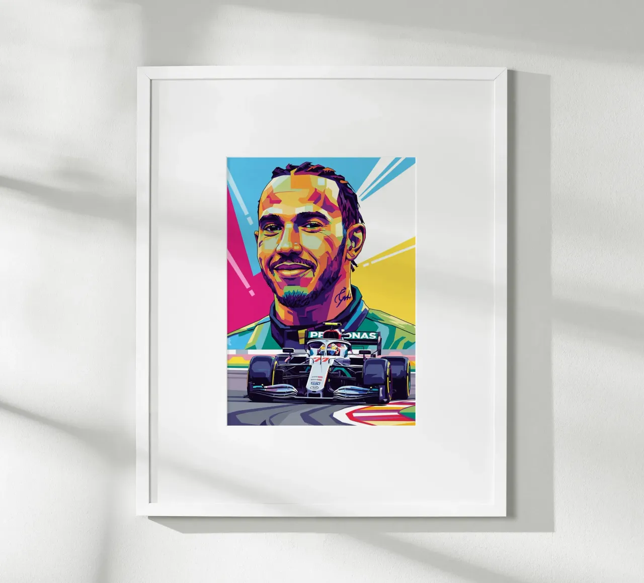 Lewis Hamilton - Arte della Formula Uno poster da Hantamrata