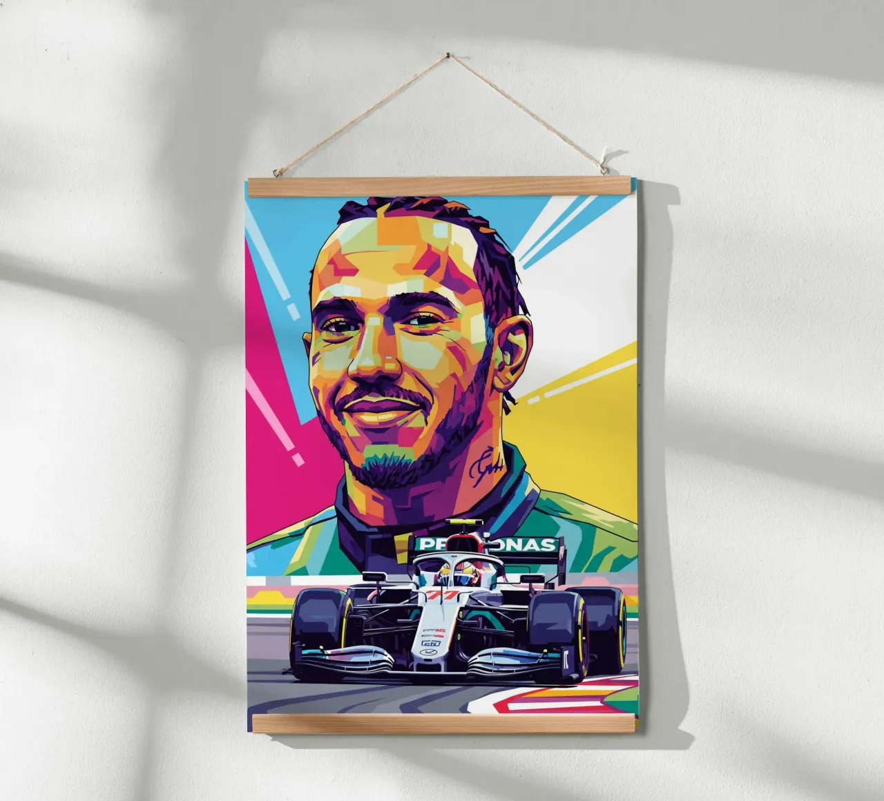 Lewis Hamilton - Arte della Formula Uno poster da Hantamrata