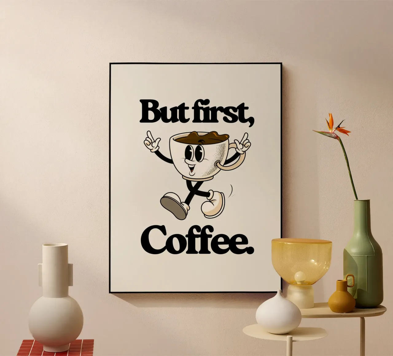 But first coffee (brown) plexiglass da Diesdas Ananas Design