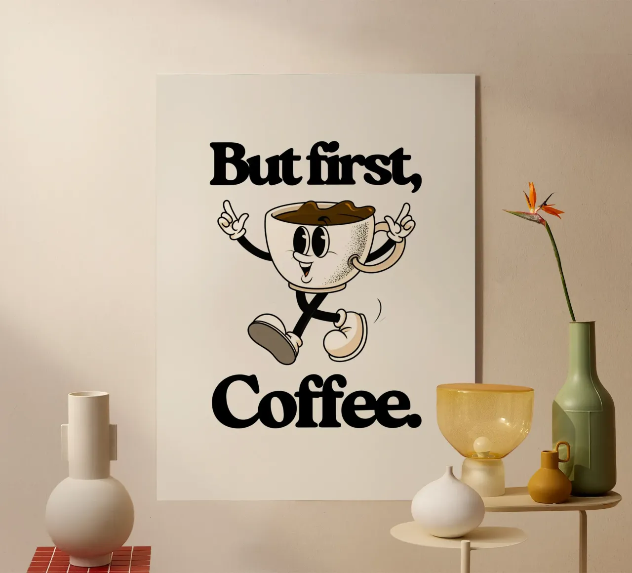 But first coffee (brown) plexiglass da Diesdas Ananas Design