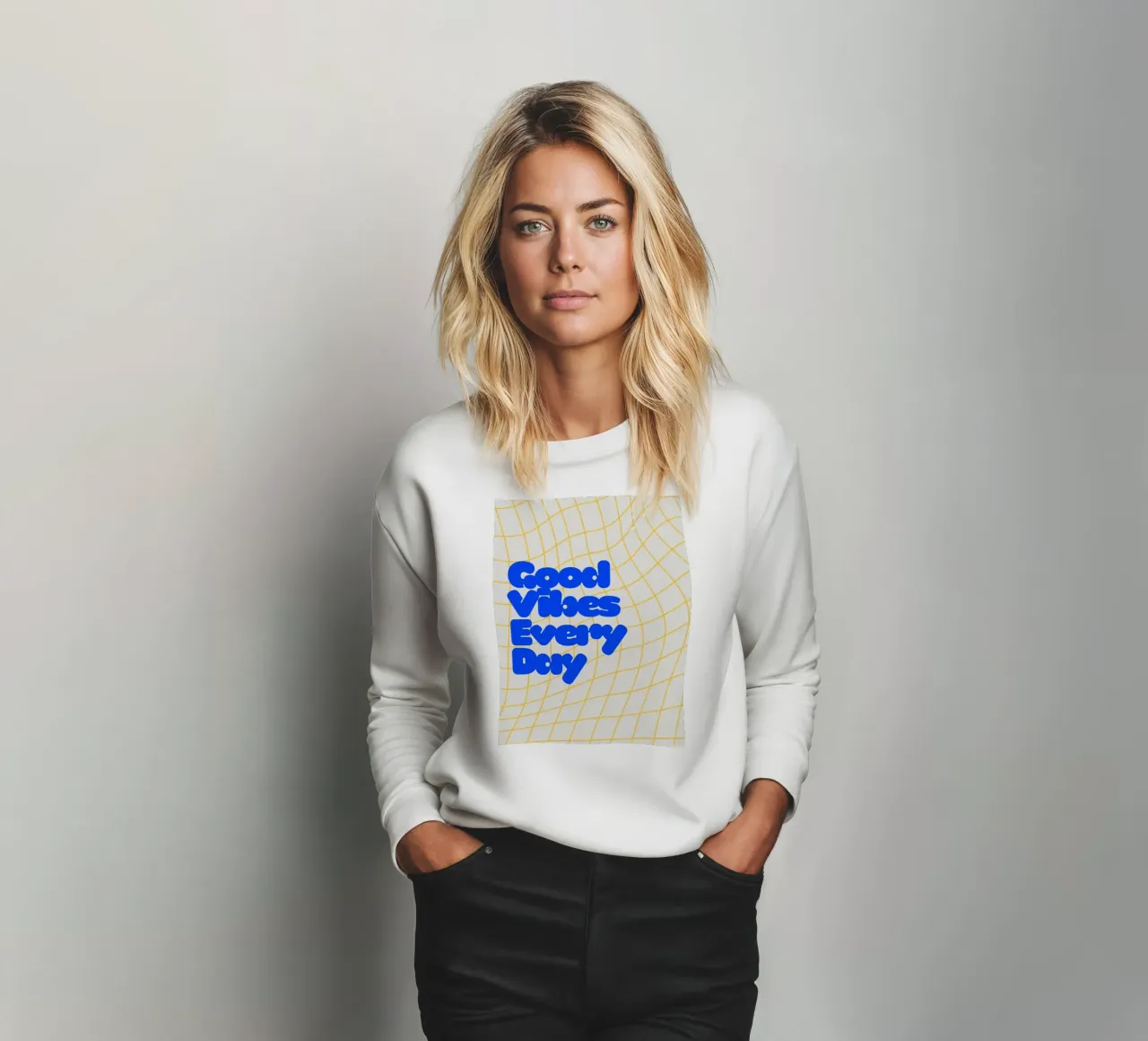 Good Vibes Everyday felpa da Diesdas Ananas Design