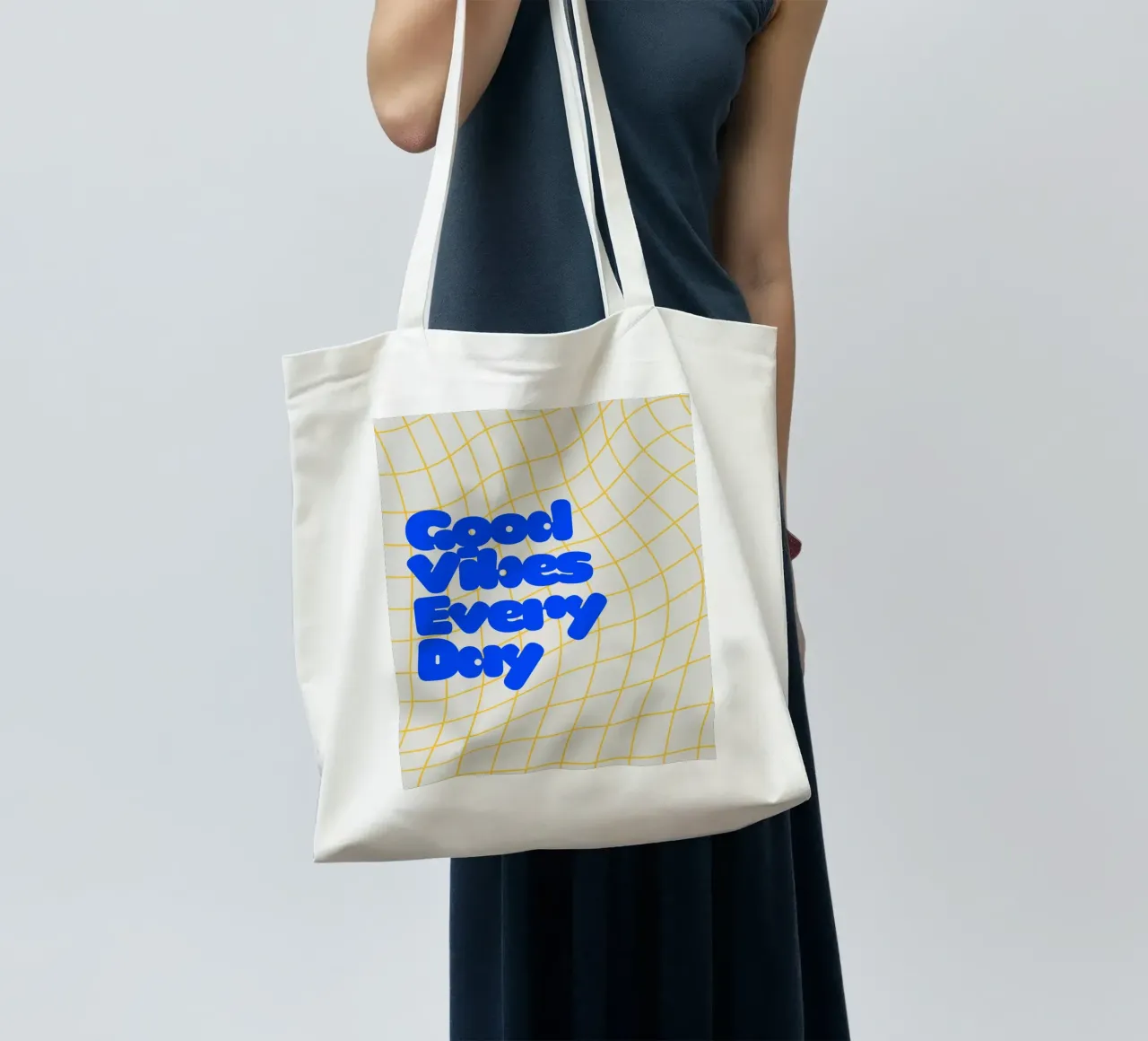 Good Vibes Everyday borsa in juta da Diesdas Ananas Design