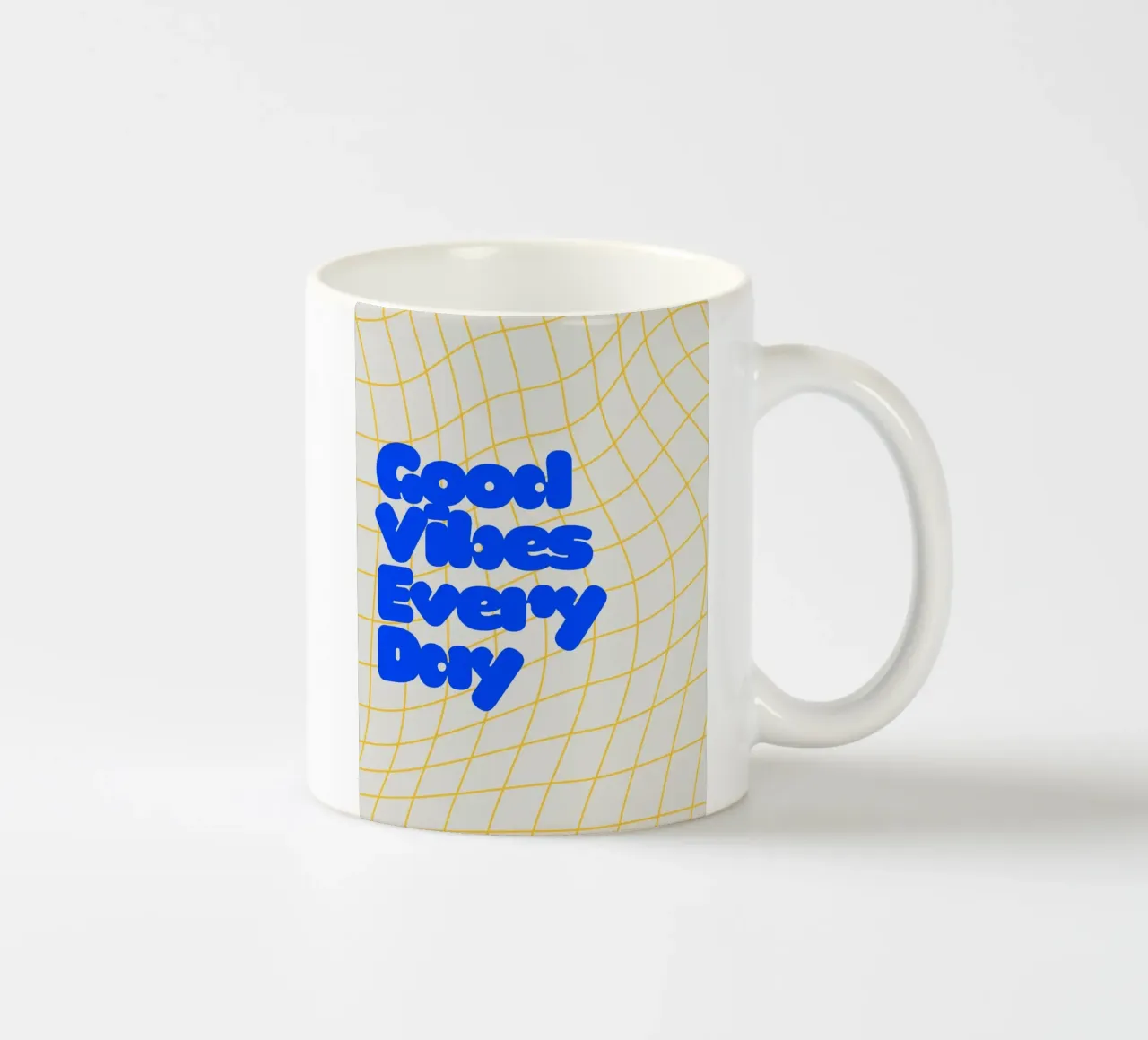 Good Vibes Everyday tazza in ceramica da Diesdas Ananas Design