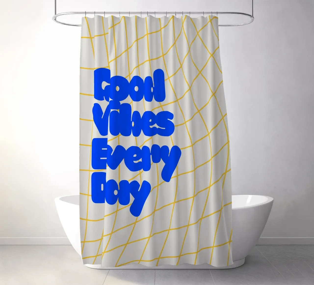 Good Vibes Everyday tenda da doccia da Diesdas Ananas Design