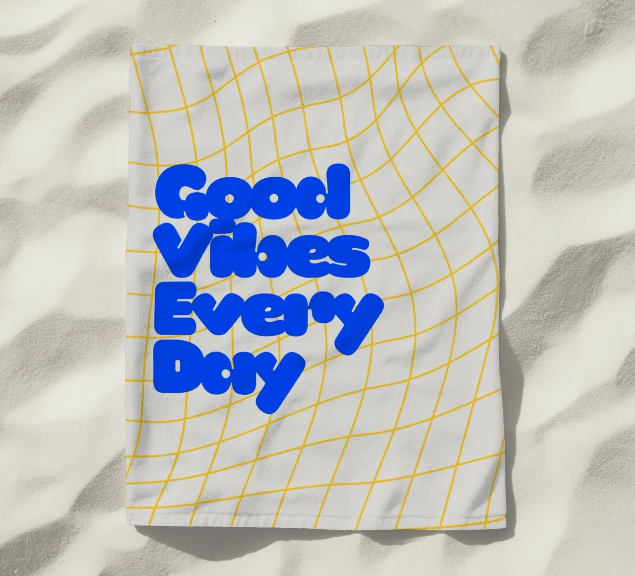 Good Vibes Everyday telo mare da Diesdas Ananas Design