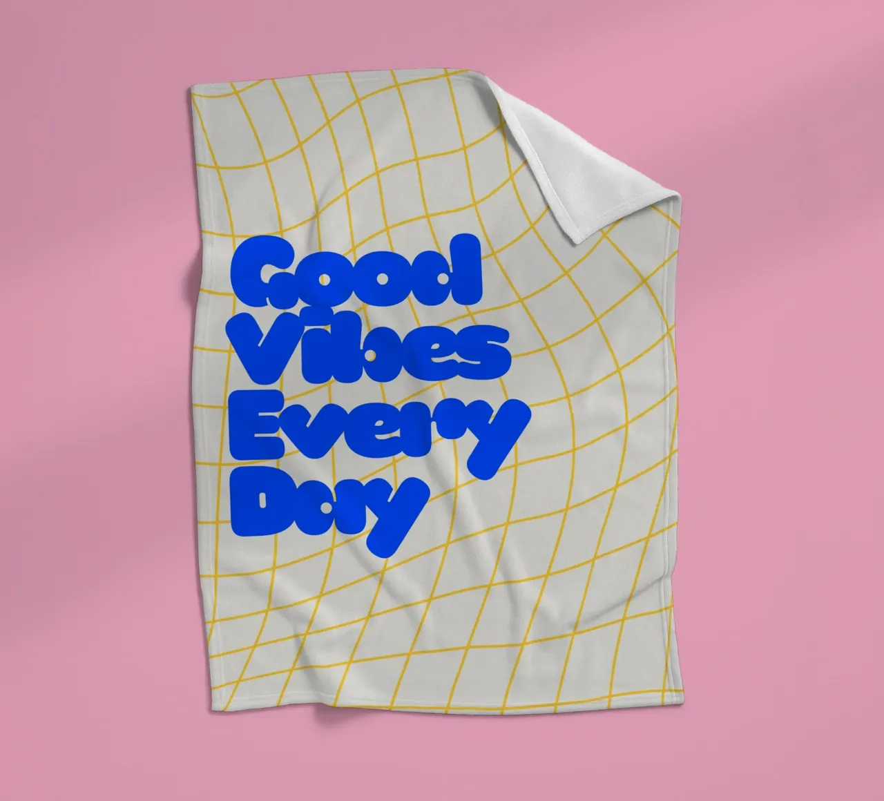 Good Vibes Everyday coperta in pile da Diesdas Ananas Design
