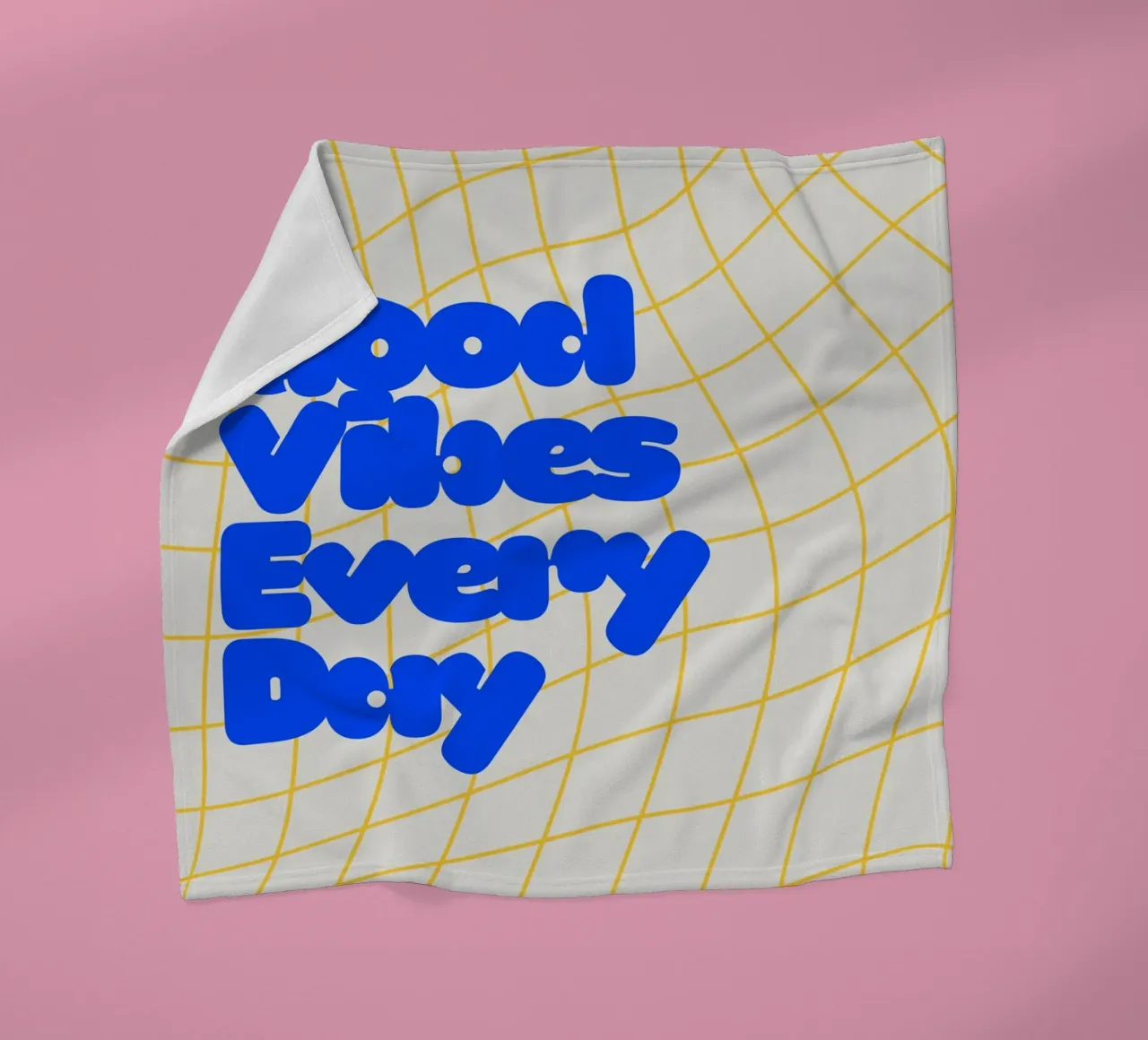Good Vibes Everyday coperta in pile da Diesdas Ananas Design