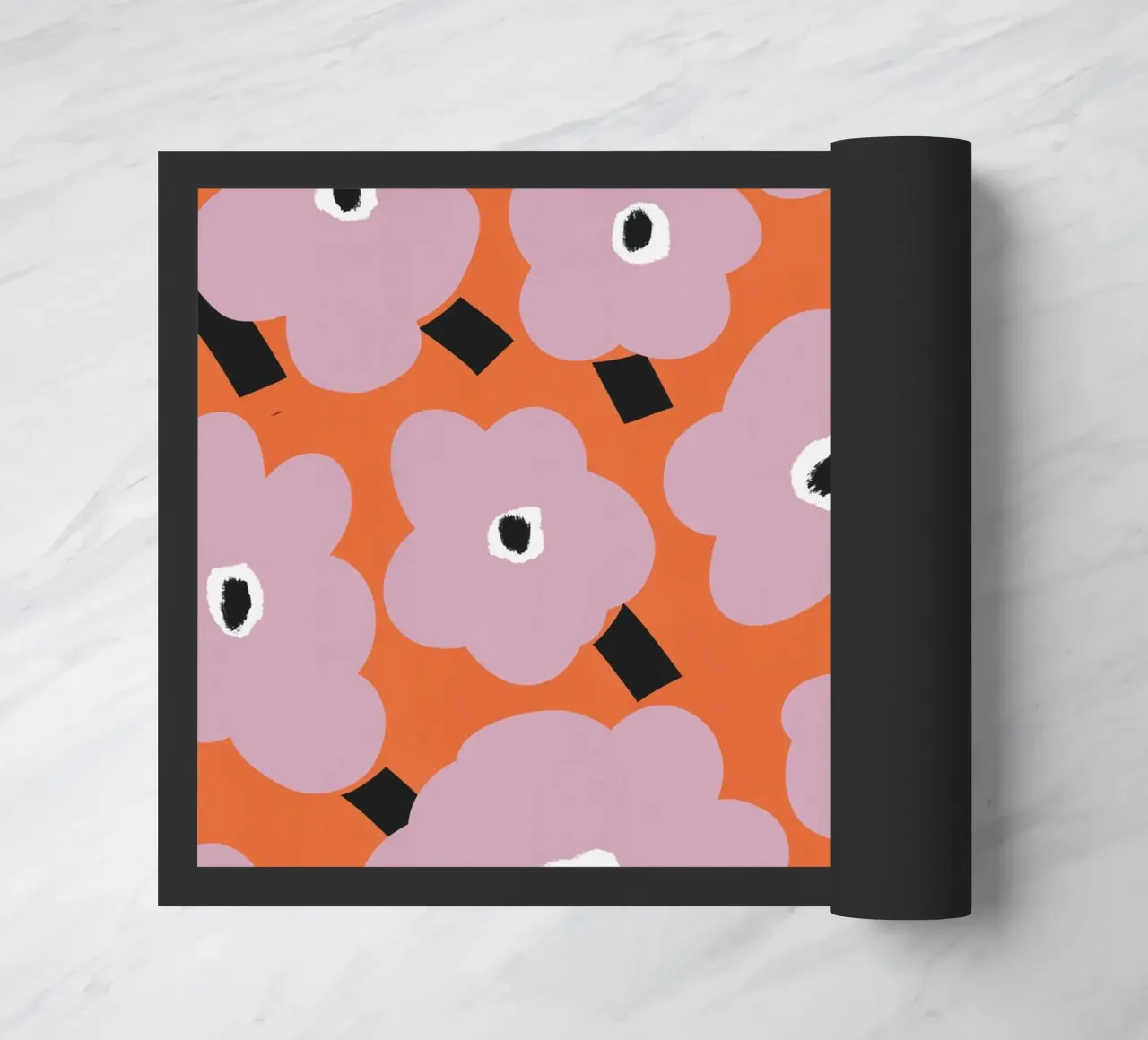 Botanical pattern doormat by Little Dean