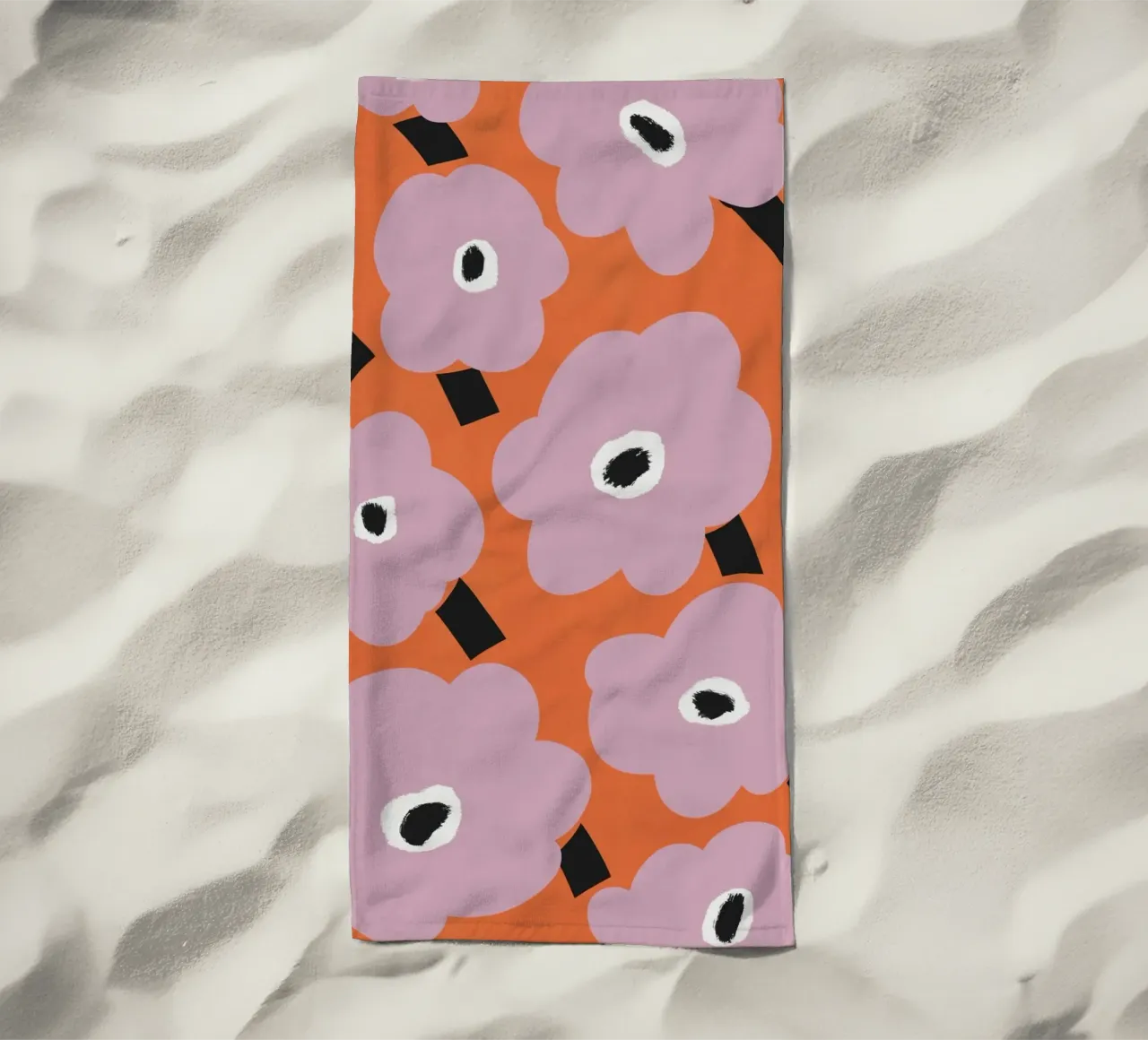 Botanical pattern telo mare da Little Dean