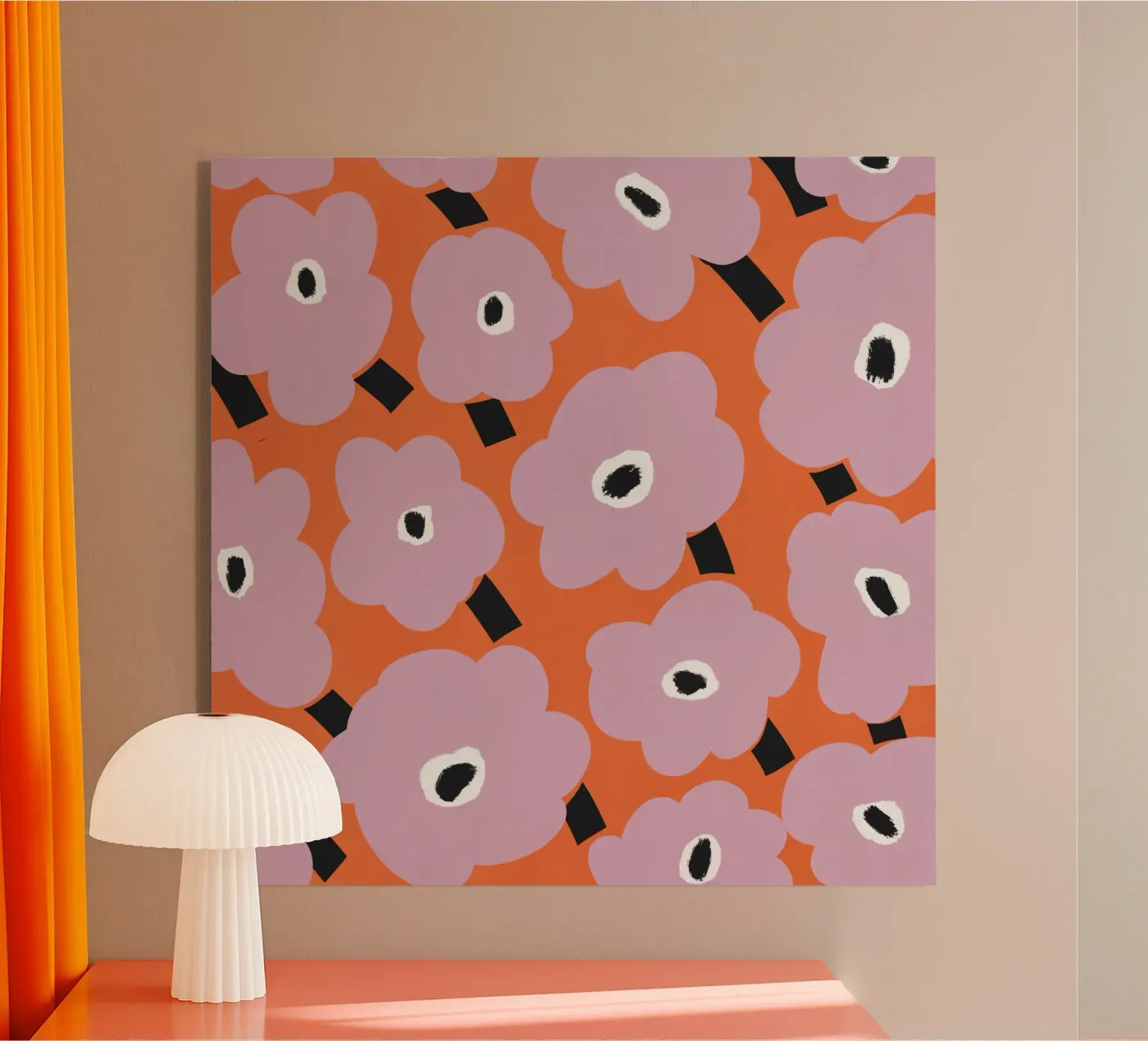 Motif botanique plexiglas de Little Dean