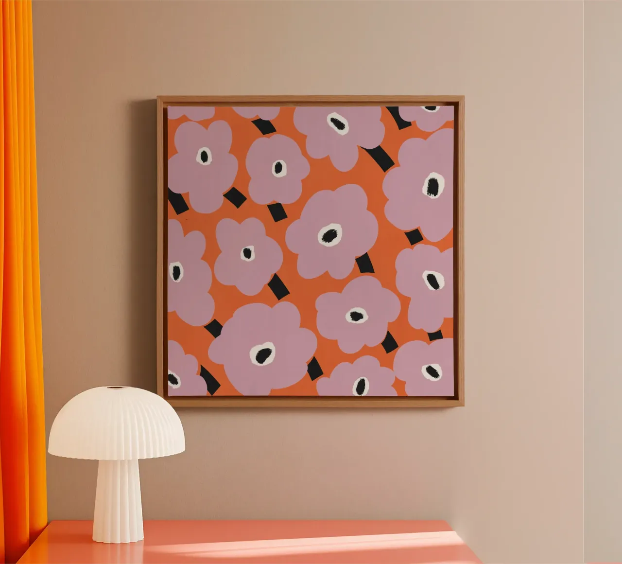 Botanical pattern canvas by Little Dean