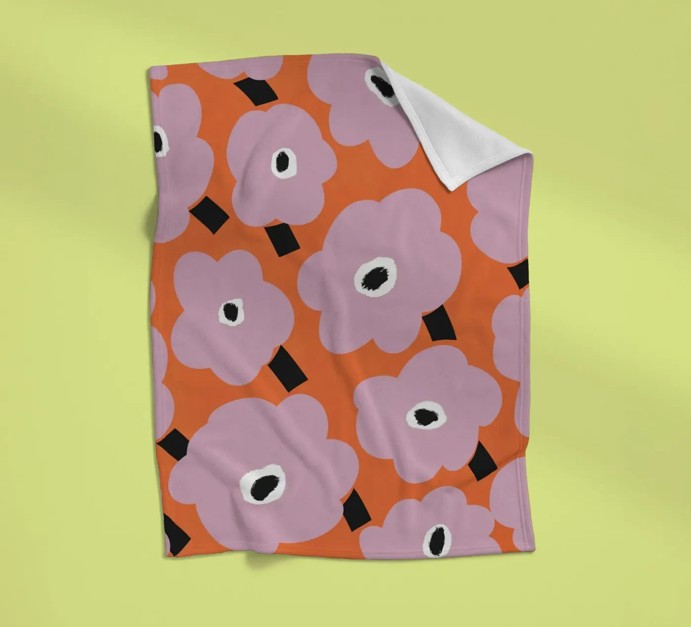 Botanical pattern fleecedeken van Little Dean