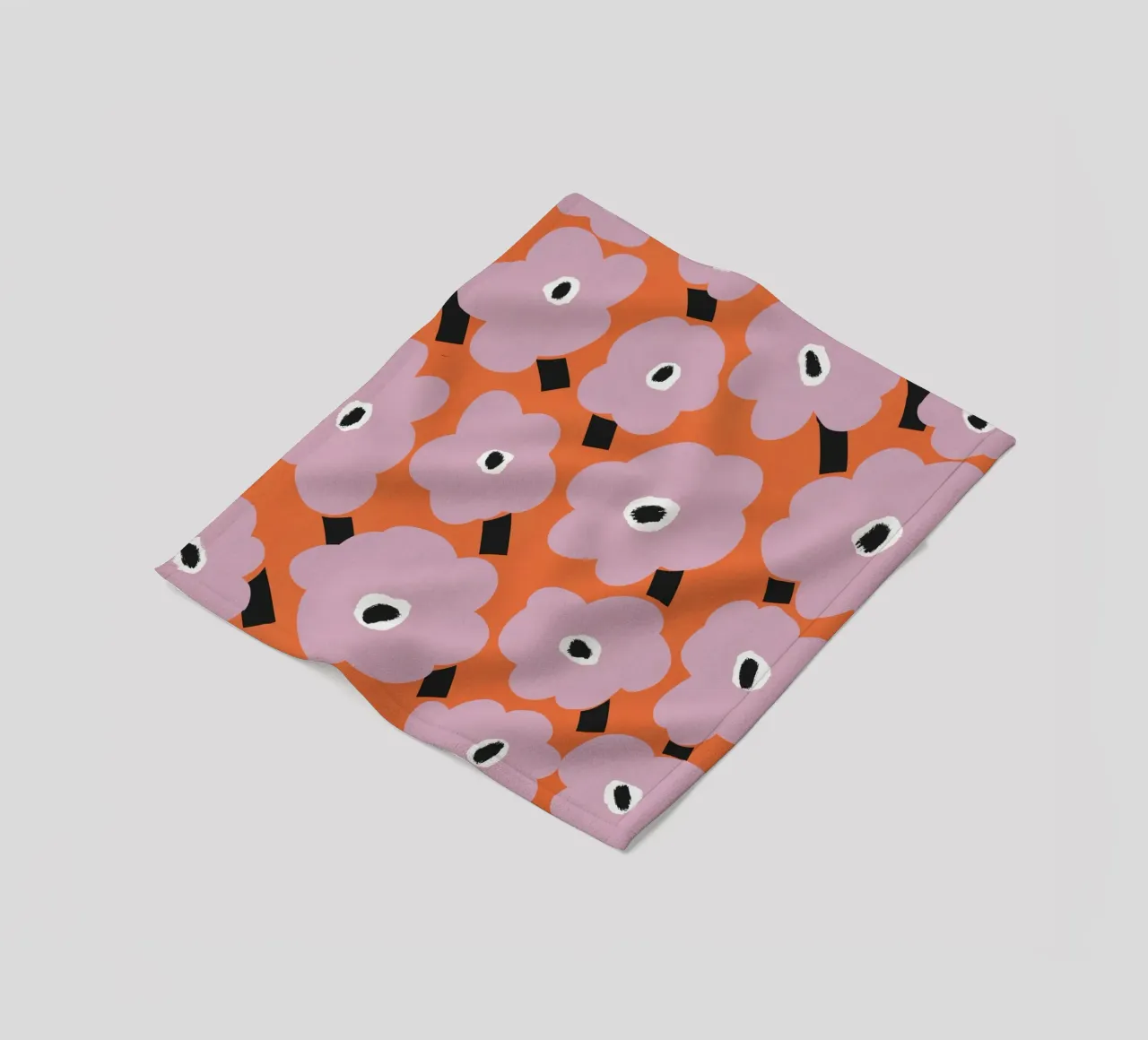 Botanical pattern fleece blanket by Little Dean