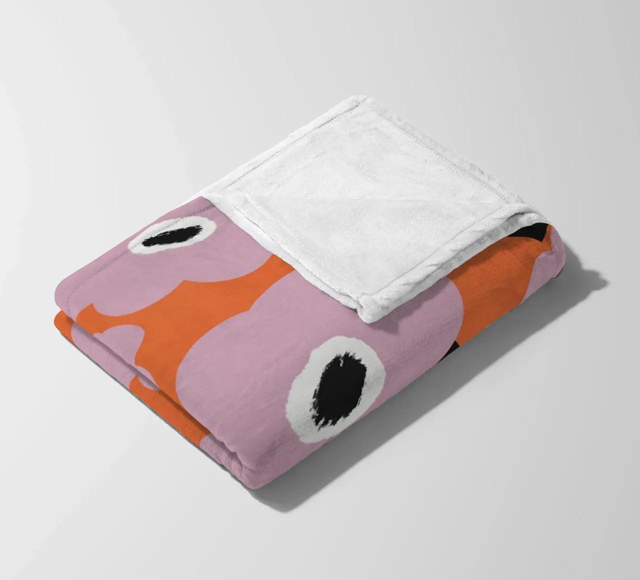 Botanical pattern fleece blanket by Little Dean